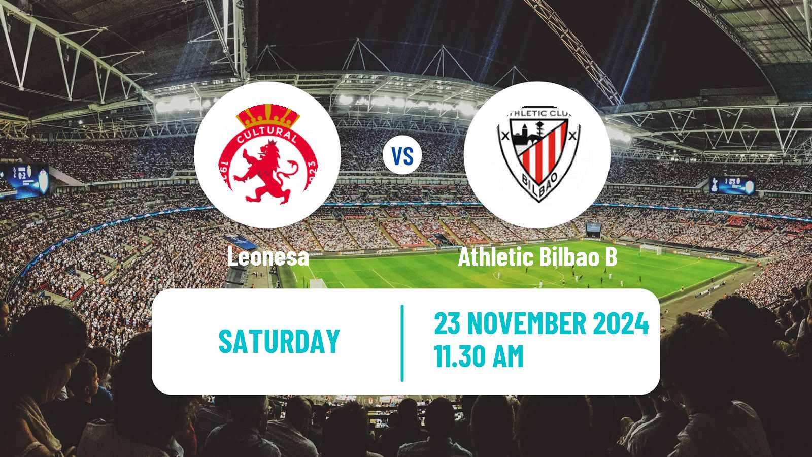 Soccer Spanish Primera RFEF Group 1 Leonesa - Athletic Bilbao B