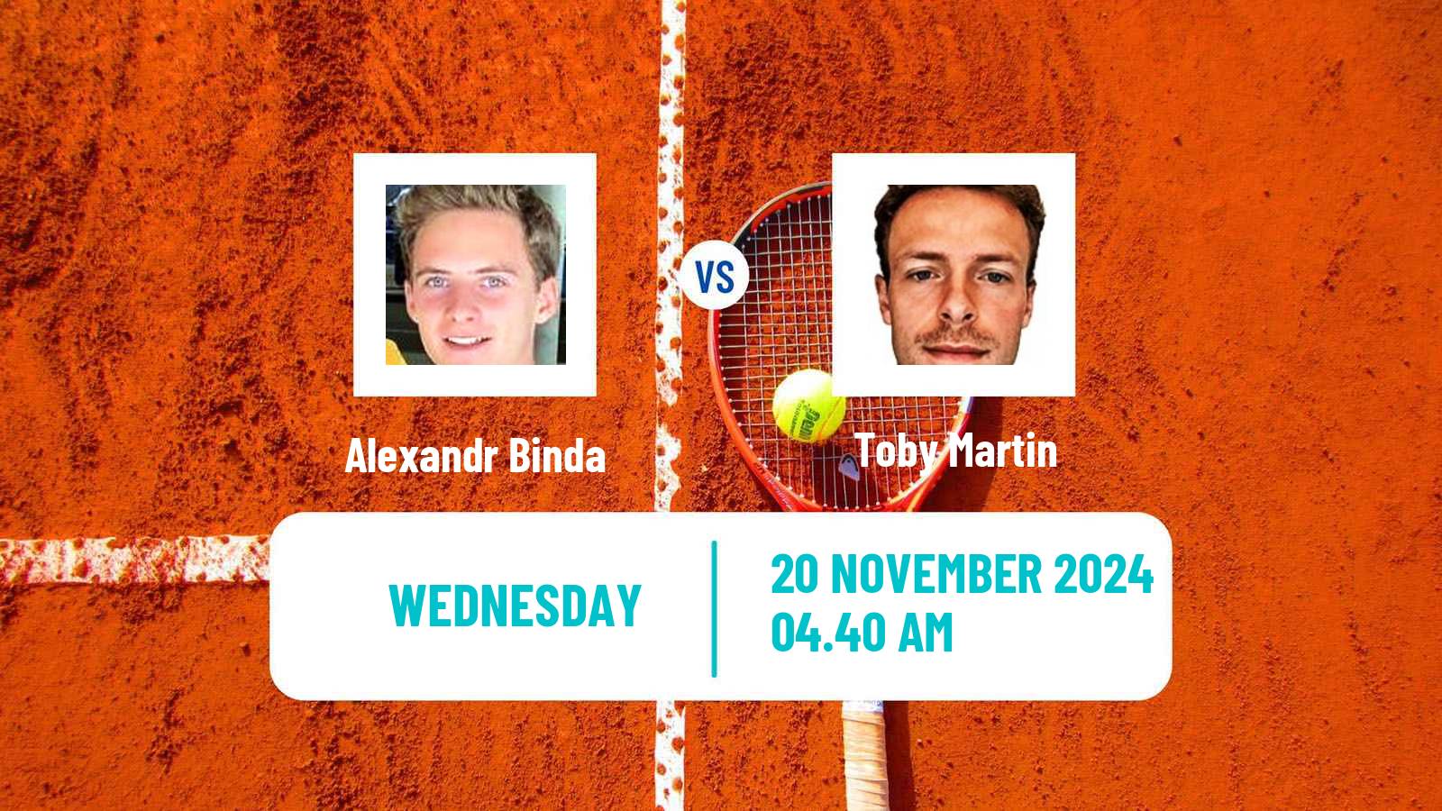 Tennis ITF M15 Sharm Elsheikh 17 Men Alexandr Binda - Toby Martin