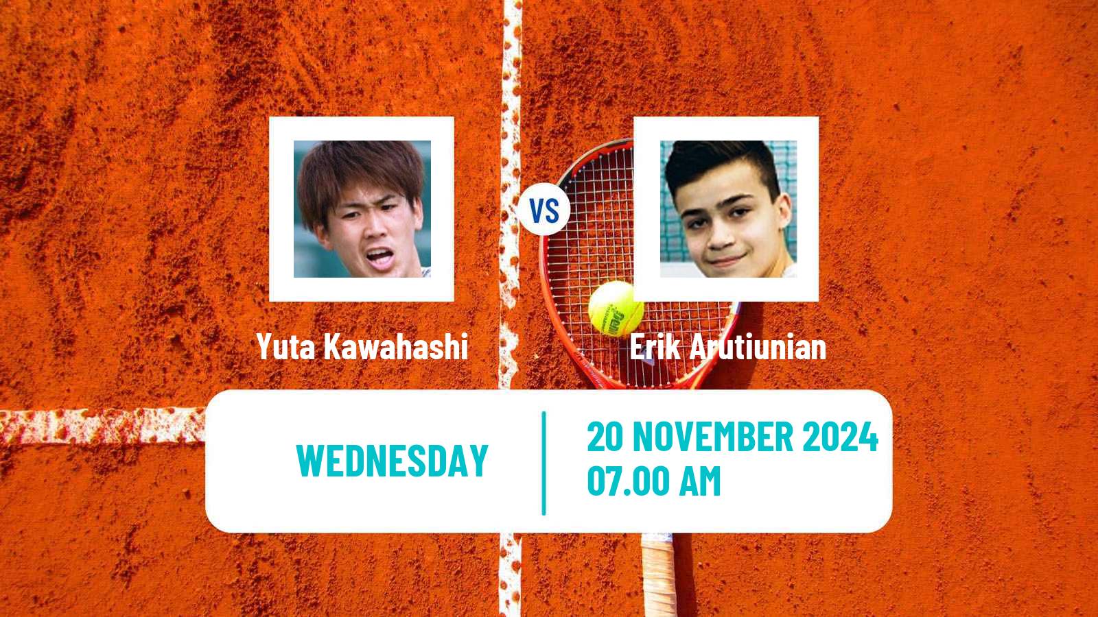 Tennis ITF M15 Sharm Elsheikh 17 Men Yuta Kawahashi - Erik Arutiunian