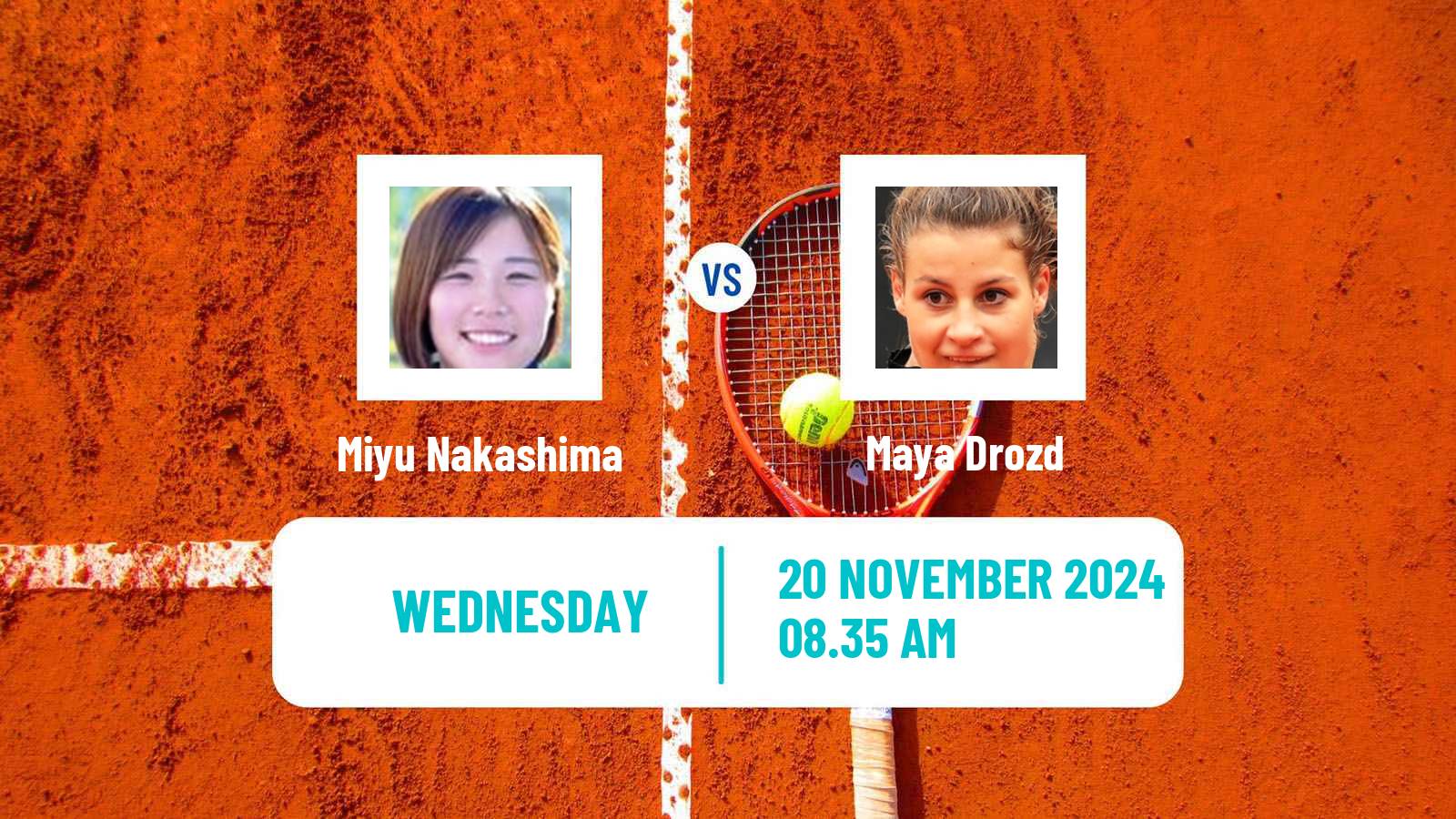 Tennis ITF W15 Sharm Elsheikh 19 Women Miyu Nakashima - Maya Drozd