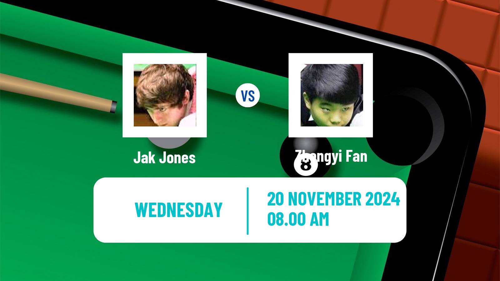 Snooker Uk Championship Jak Jones - Zhengyi Fan