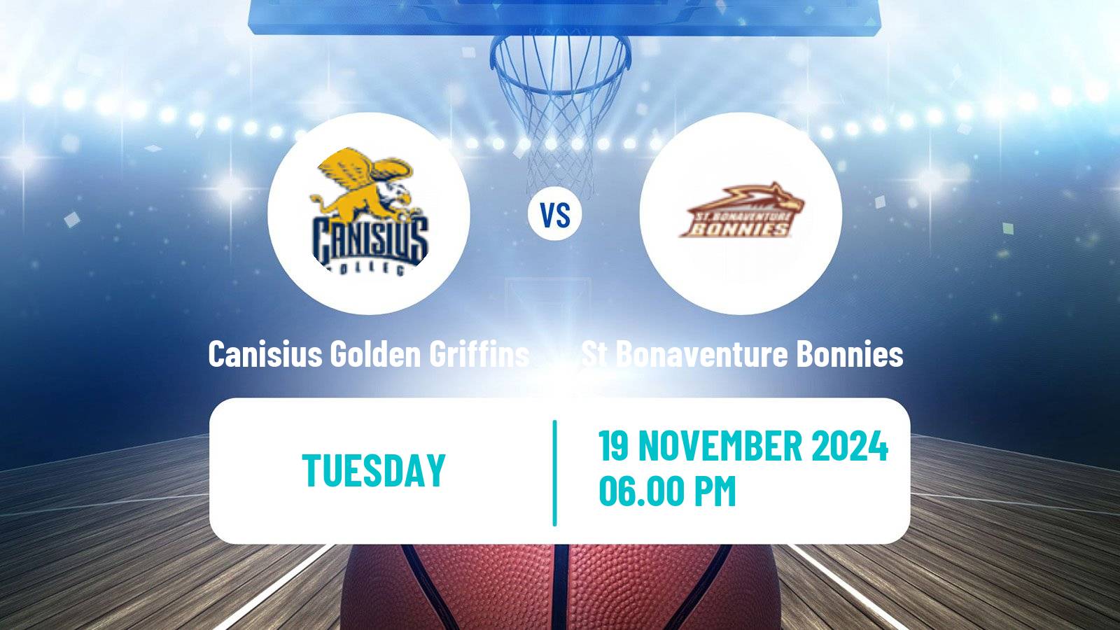 Basketball NCAA College Basketball Women Canisius Golden Griffins - St Bonaventure Bonnies