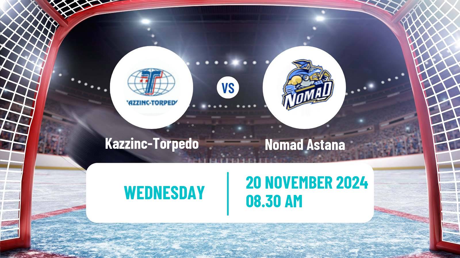 Hockey Kazakh Ice Hockey Championship Kazzinc-Torpedo - Nomad