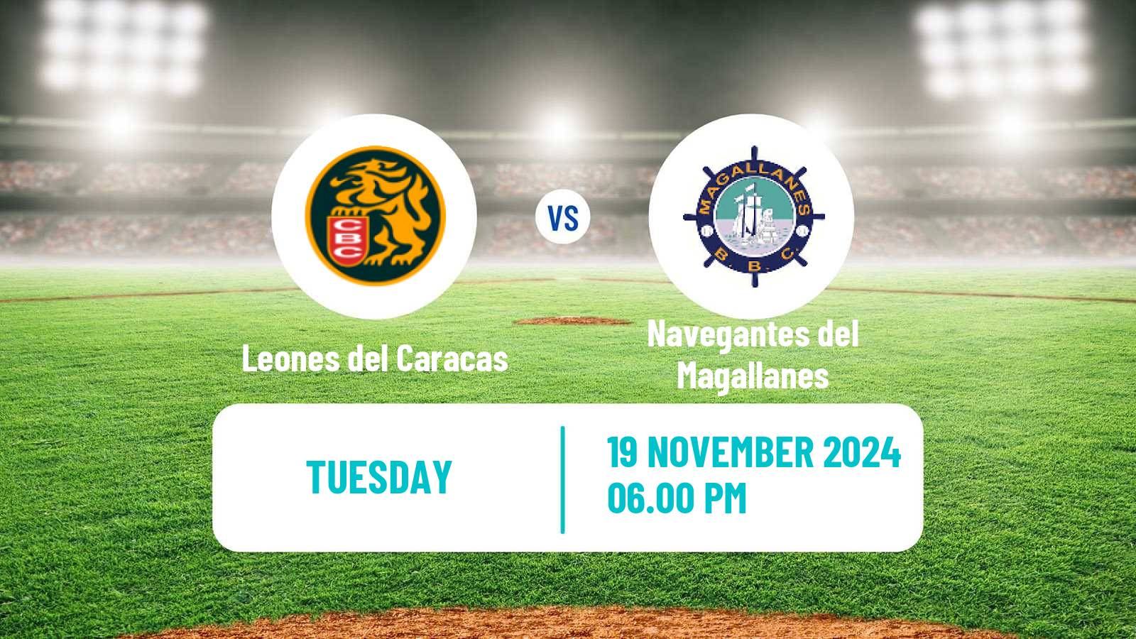 Baseball Venezuelan LVBP Leones del Caracas - Navegantes del Magallanes