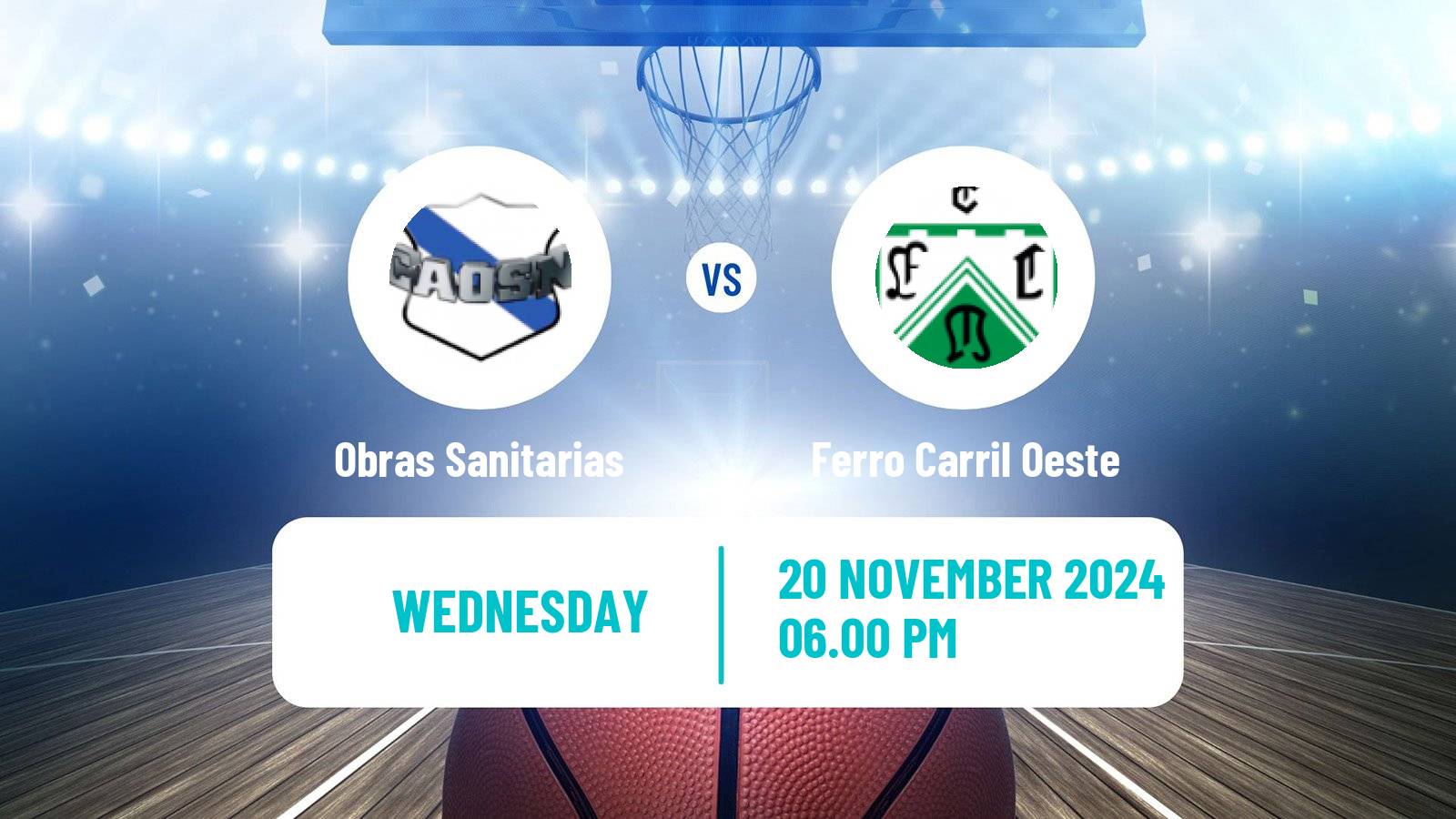 Basketball Argentinian Liga Femenina Basketball Obras Sanitarias - Ferro Carril Oeste