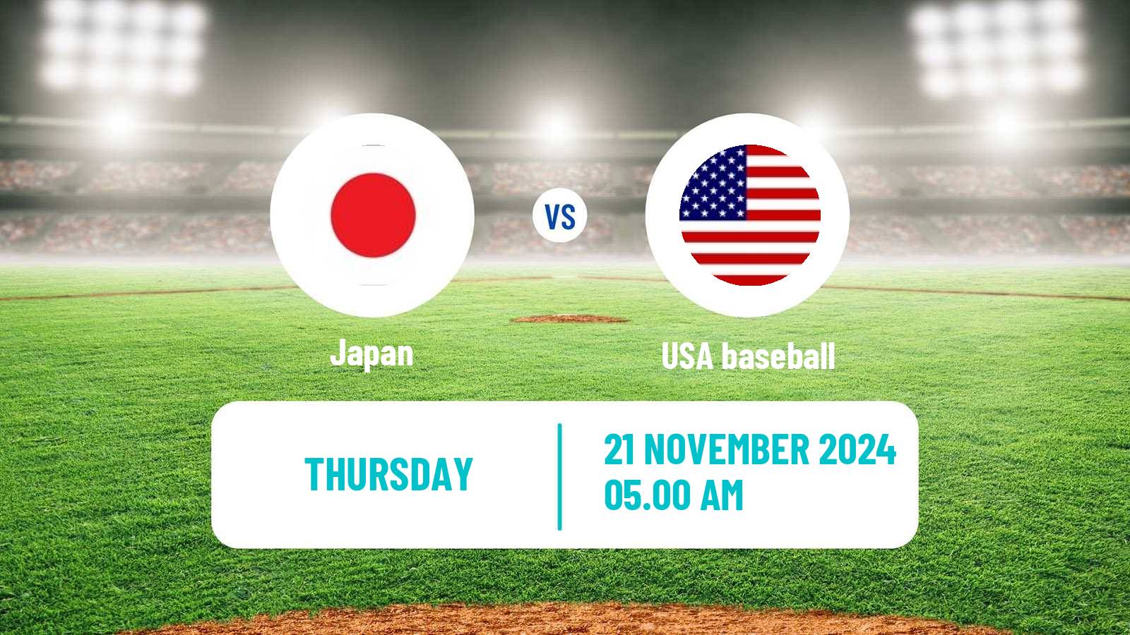 Baseball WBSC Premier 12 Japan - USA