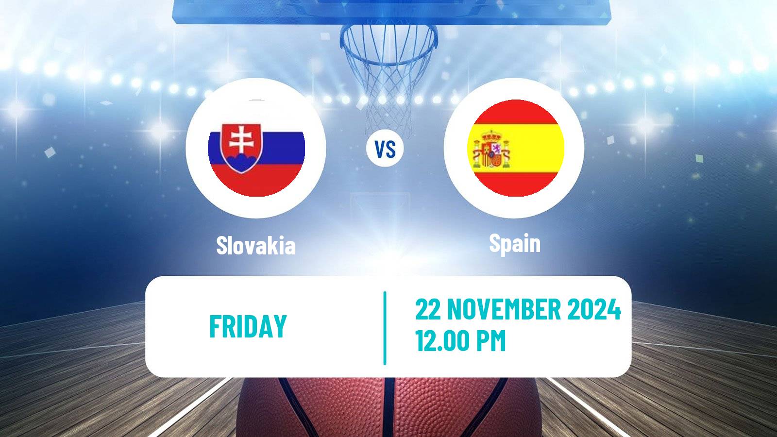 Basketball EuroBasket Slovakia - Spain