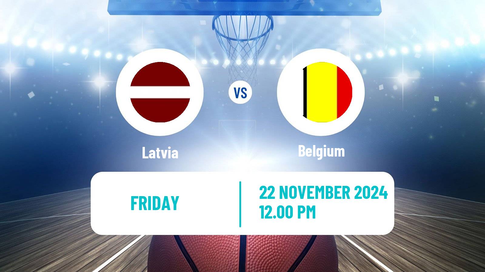 Basketball EuroBasket Latvia - Belgium