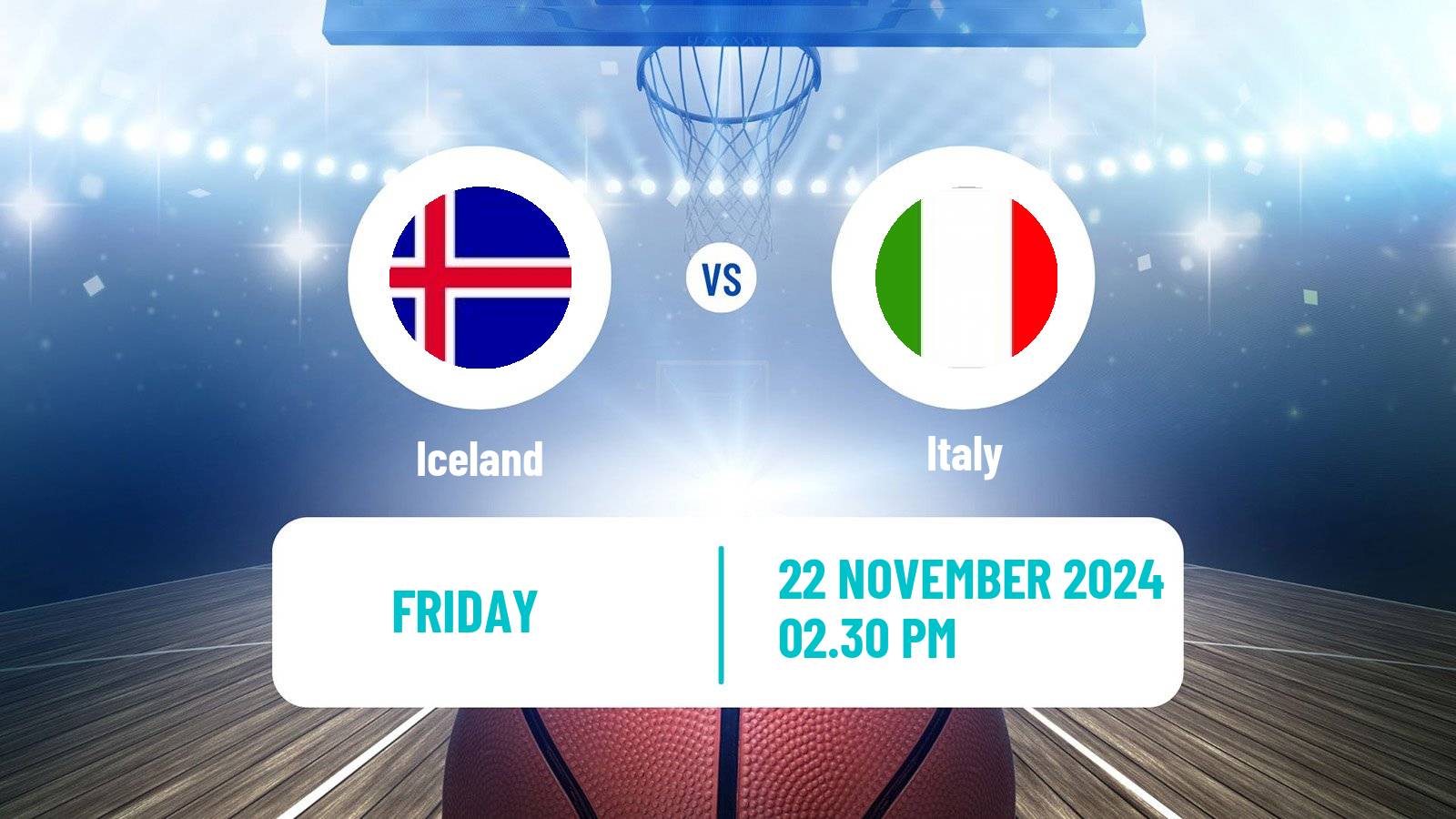 Basketball EuroBasket Iceland - Italy