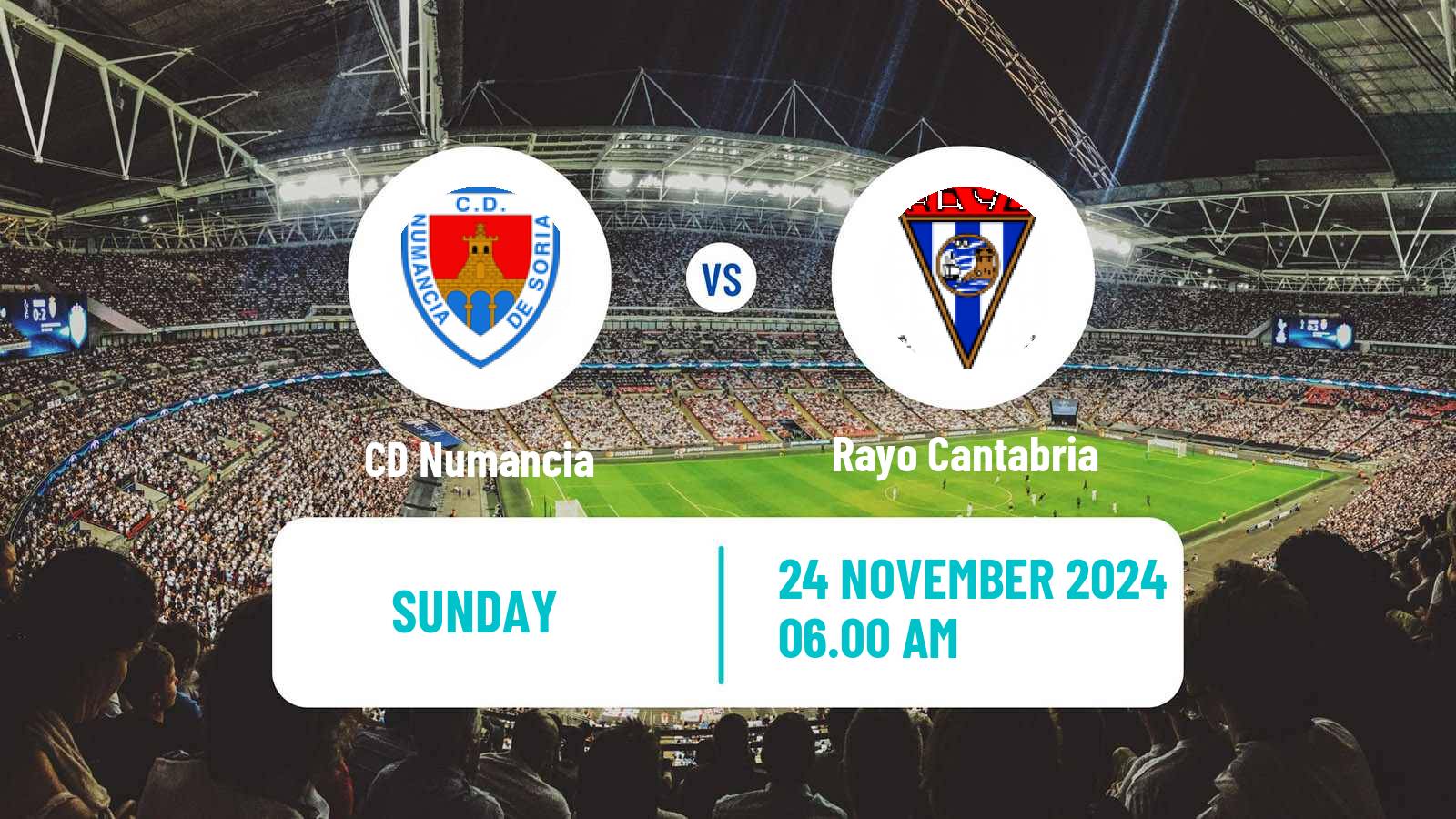 Soccer Spanish Segunda RFEF - Group 1 Numancia - Rayo Cantabria