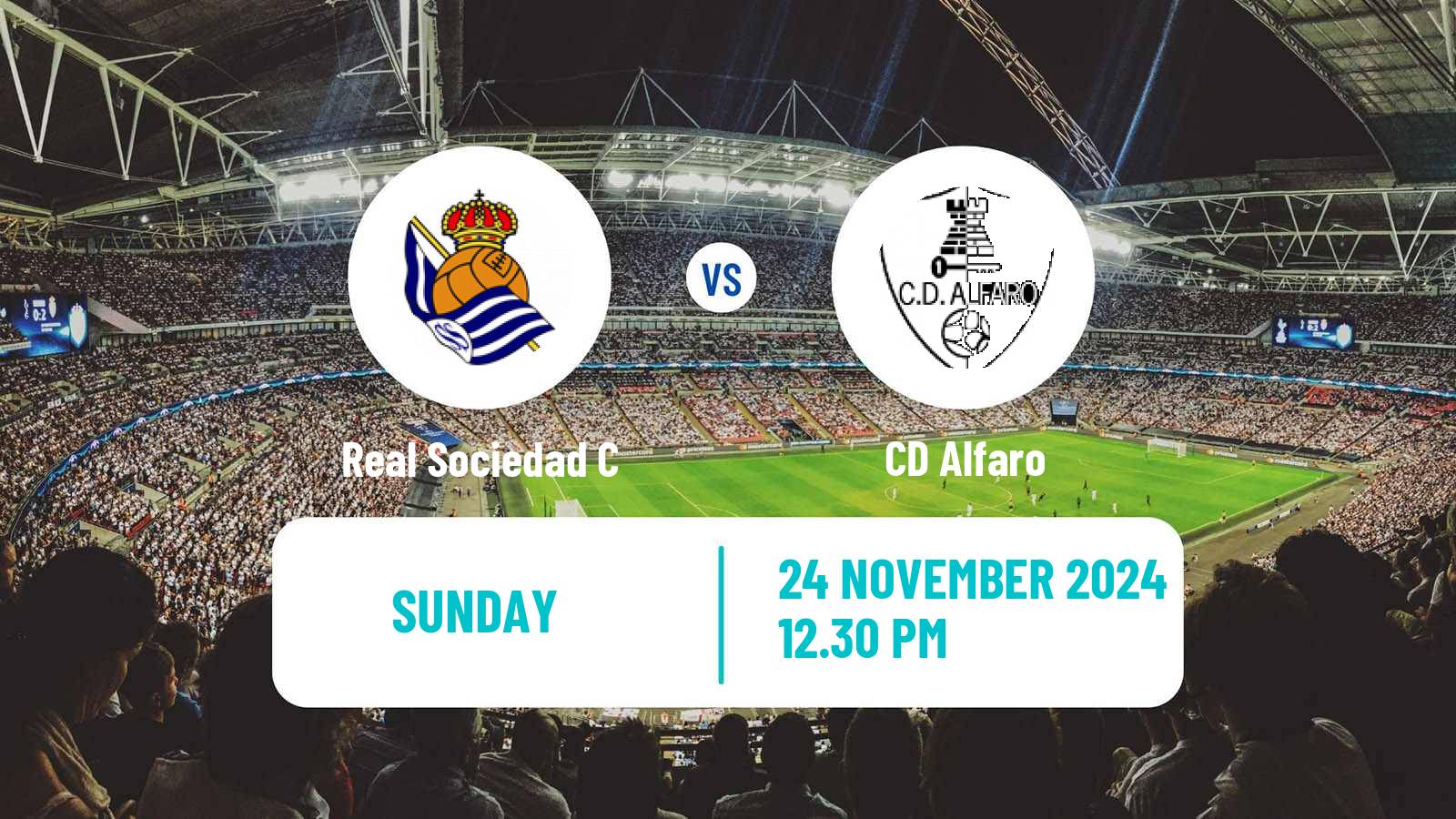 Soccer Spanish Segunda RFEF - Group 2 Real Sociedad C - Alfaro