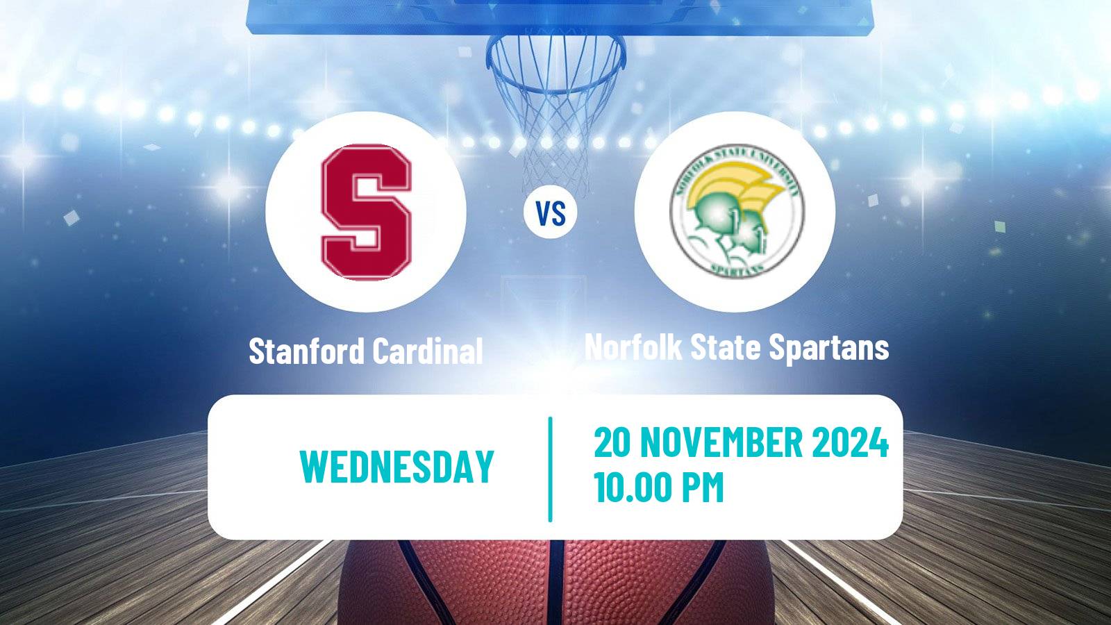 Basketball NCAA College Basketball Stanford Cardinal - Norfolk State Spartans