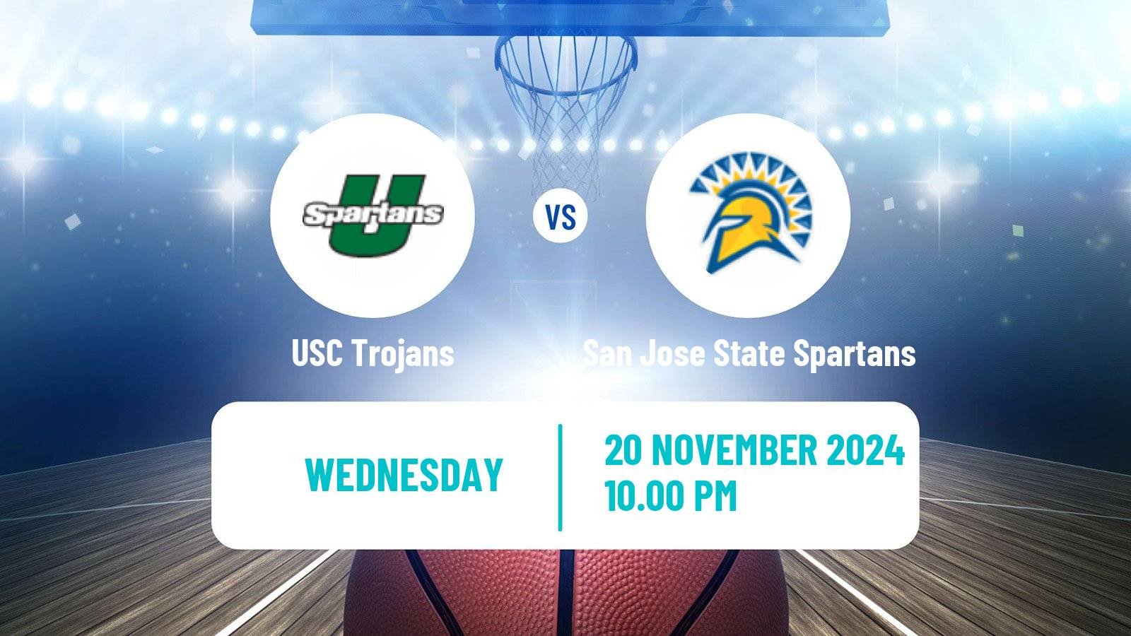 Basketball NCAA College Basketball USC Trojans - San Jose State Spartans