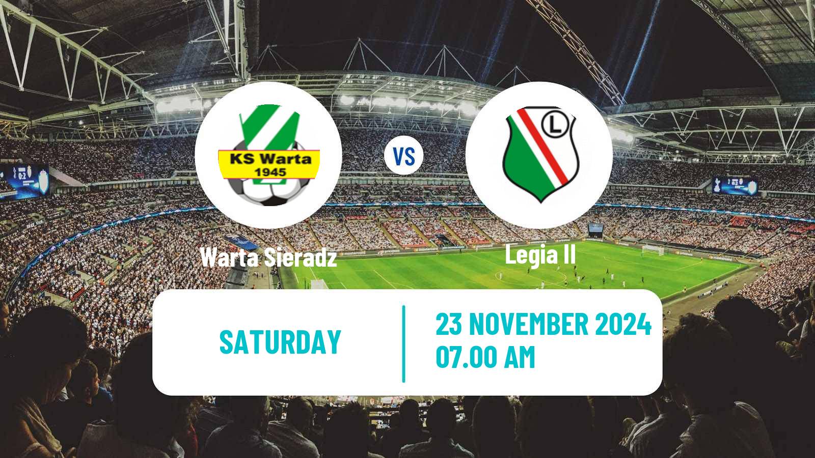 Soccer Polish Division 3 - Group I Warta Sieradz - Legia II