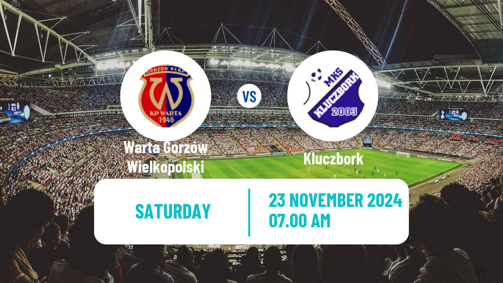 Soccer Polish Division 3 - Group III Warta Gorzów Wielkopolski - Kluczbork