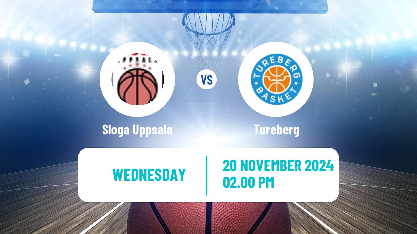 Basketball Swedish Superettan Basketball Sloga Uppsala - Tureberg