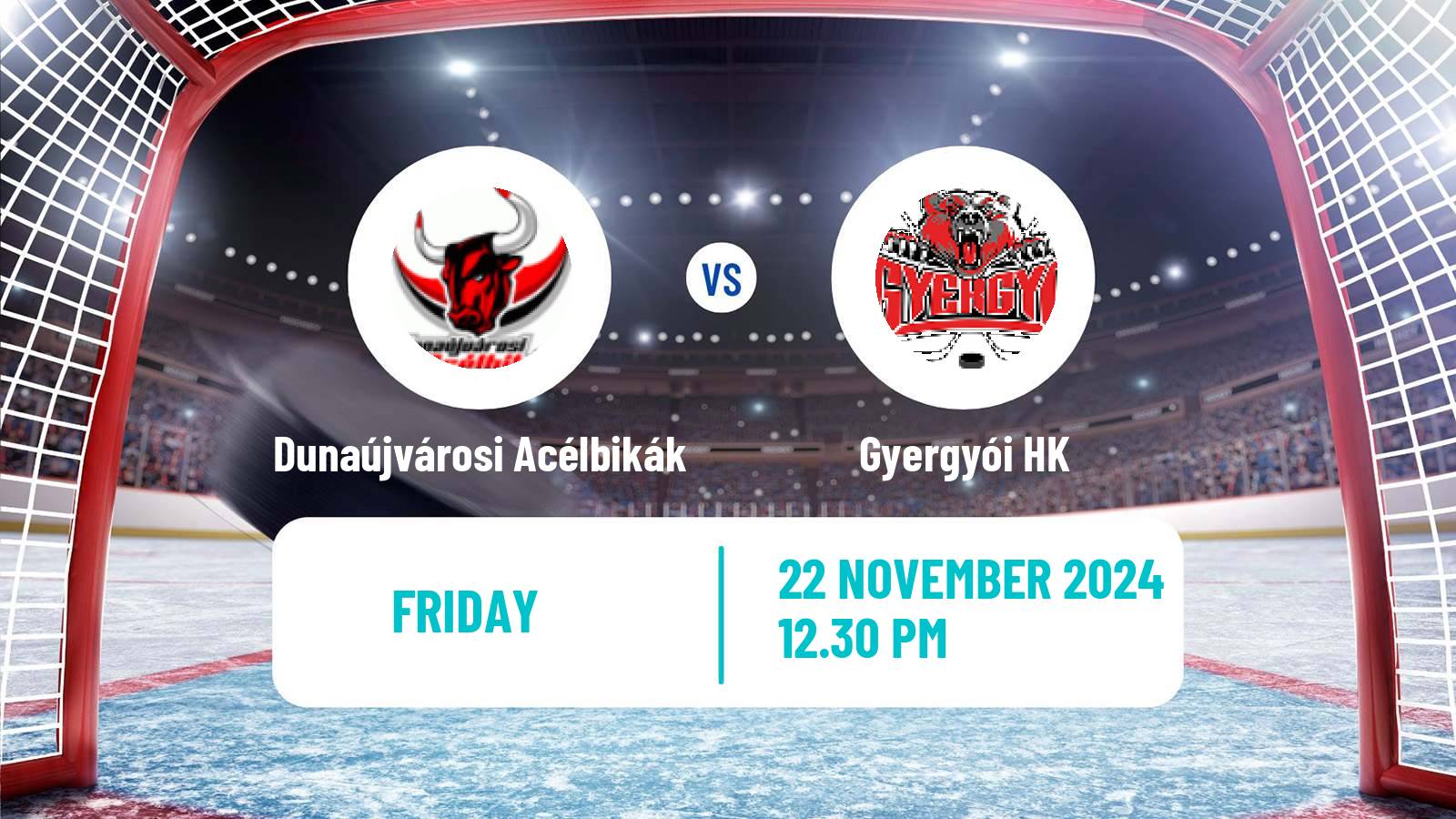 Hockey Hungarian Erste Liga Hockey Dunaújvárosi Acélbikák - Gyergyói