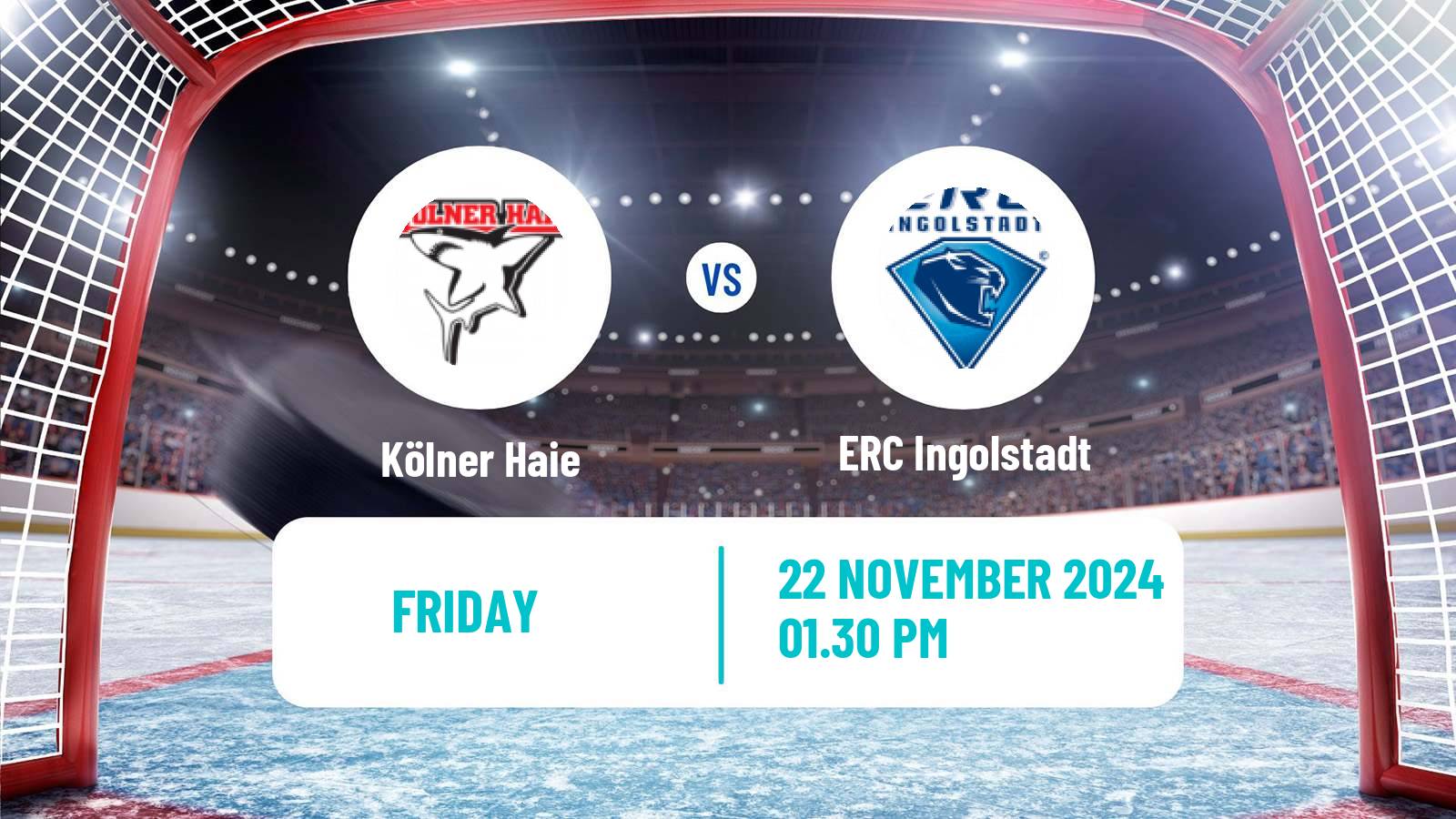 Hockey German Ice Hockey League Kölner Haie - ERC Ingolstadt