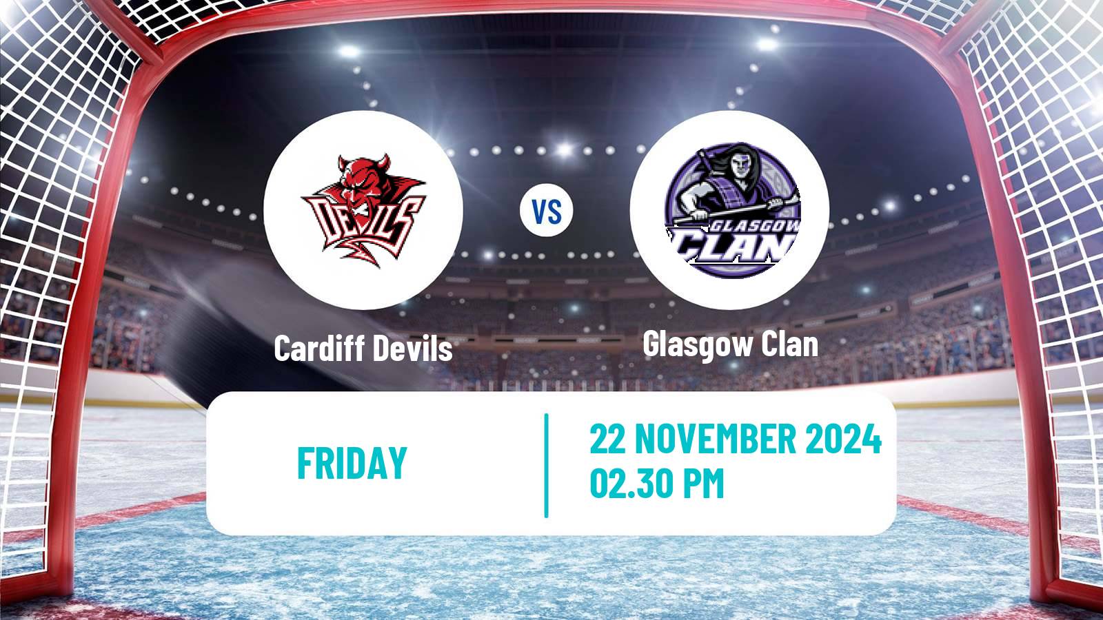 Hockey United Kingdom Elite League Cardiff Devils - Glasgow Clan