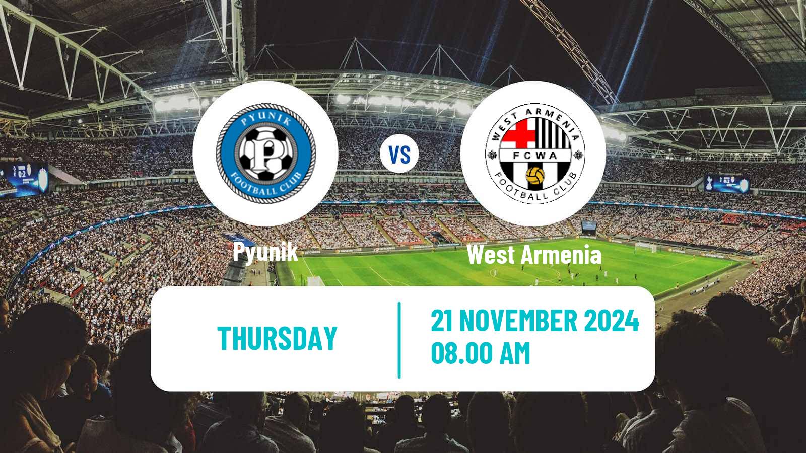 Soccer Armenian Premier League Pyunik - West Armenia