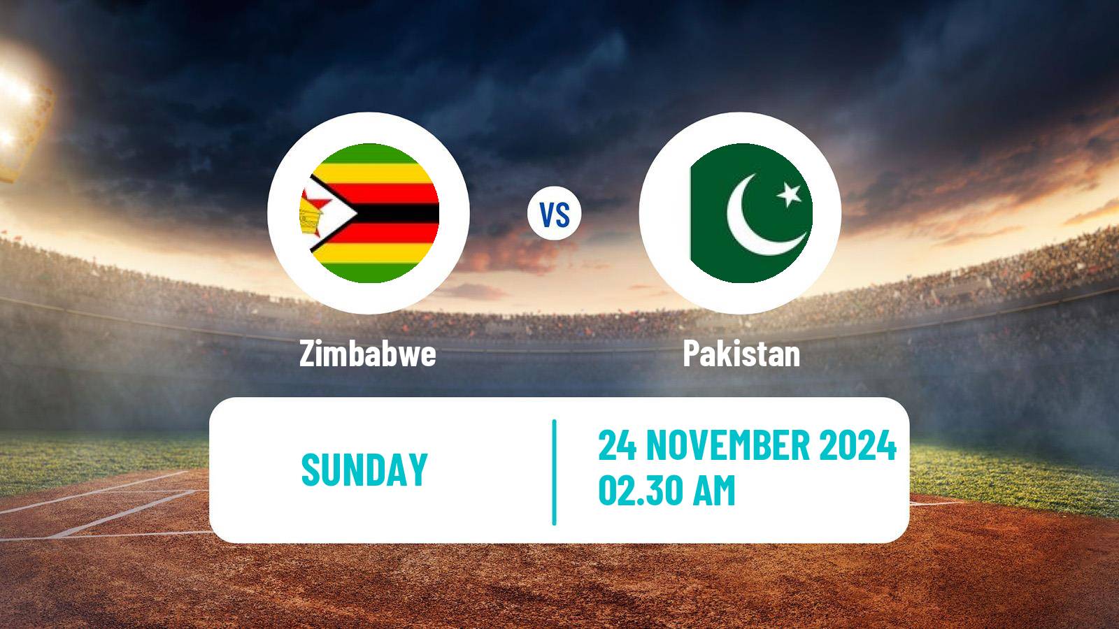 Cricket One Day International Zimbabwe - Pakistan