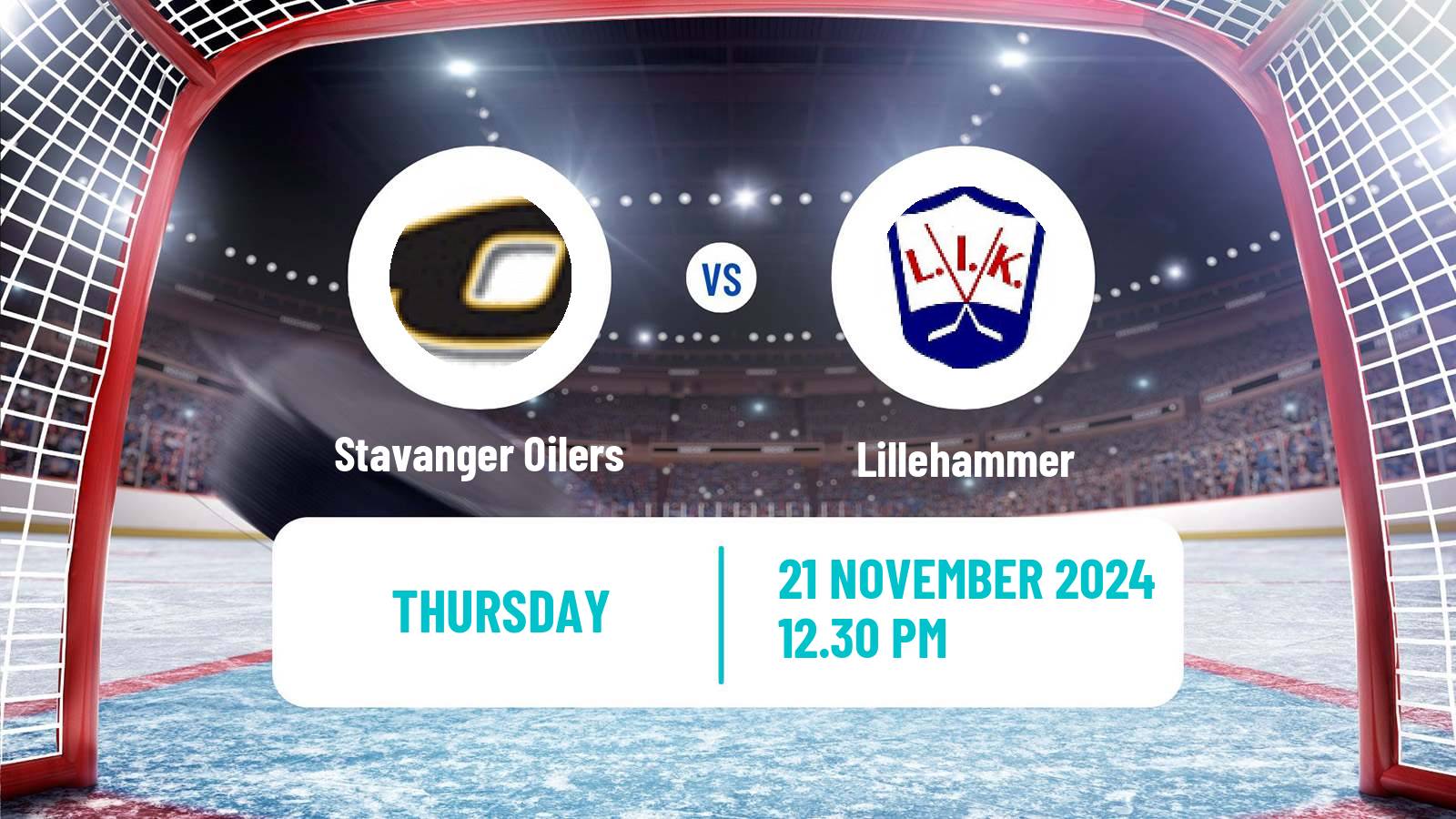 Hockey Norwegian Ligaen Hockey Stavanger Oilers - Lillehammer