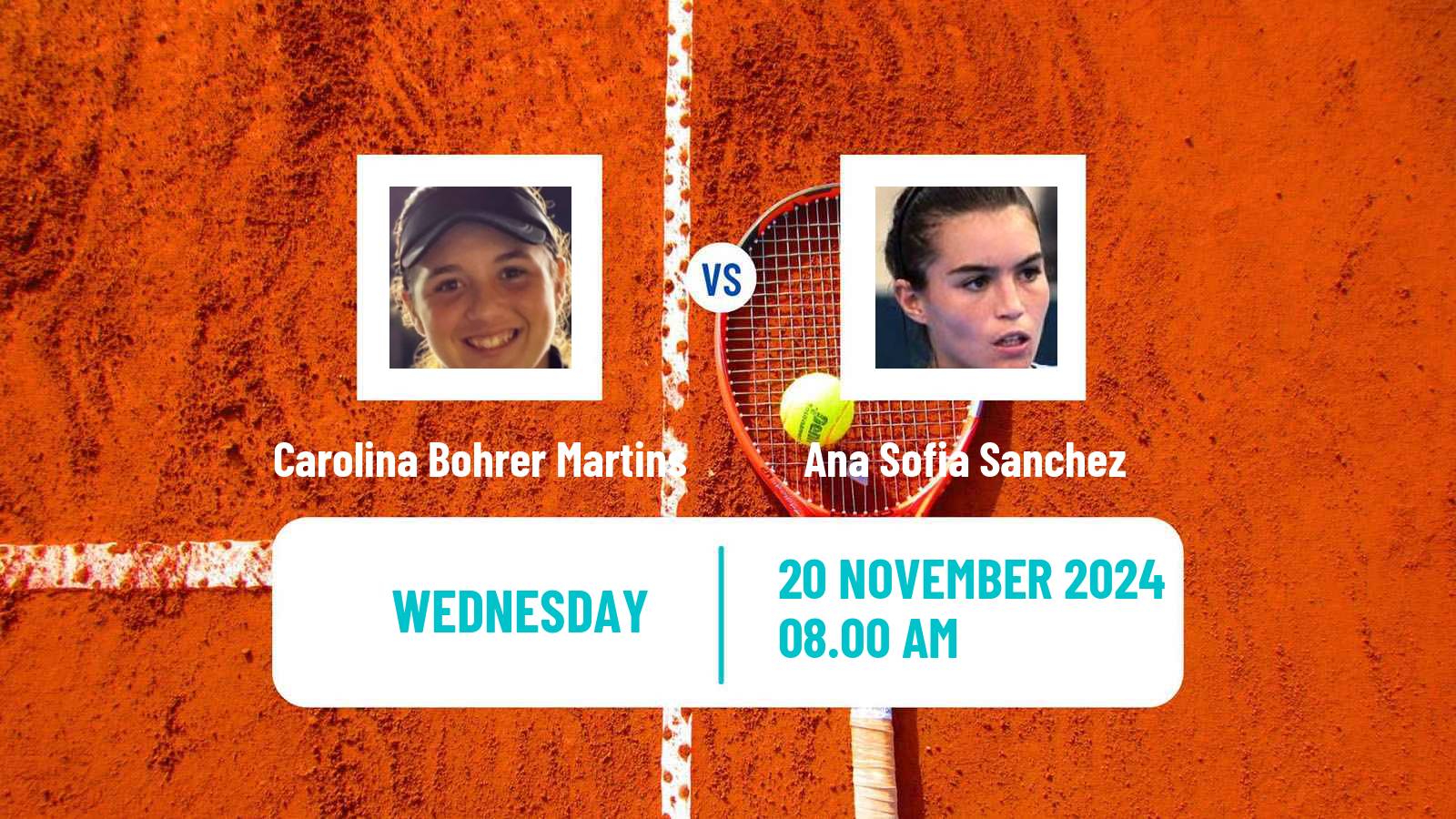 Tennis ITF W35 Santo Domingo 5 Women Carolina Bohrer Martins - Ana Sofia Sanchez