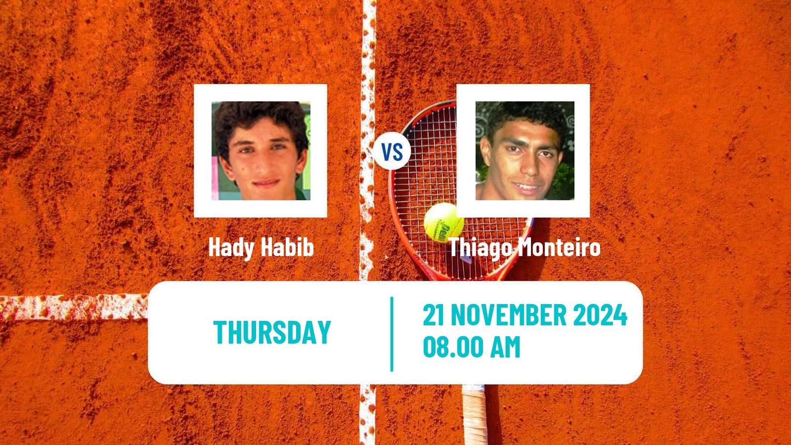 Tennis Sao Paulo 5 Challenger Men Hady Habib - Thiago Monteiro