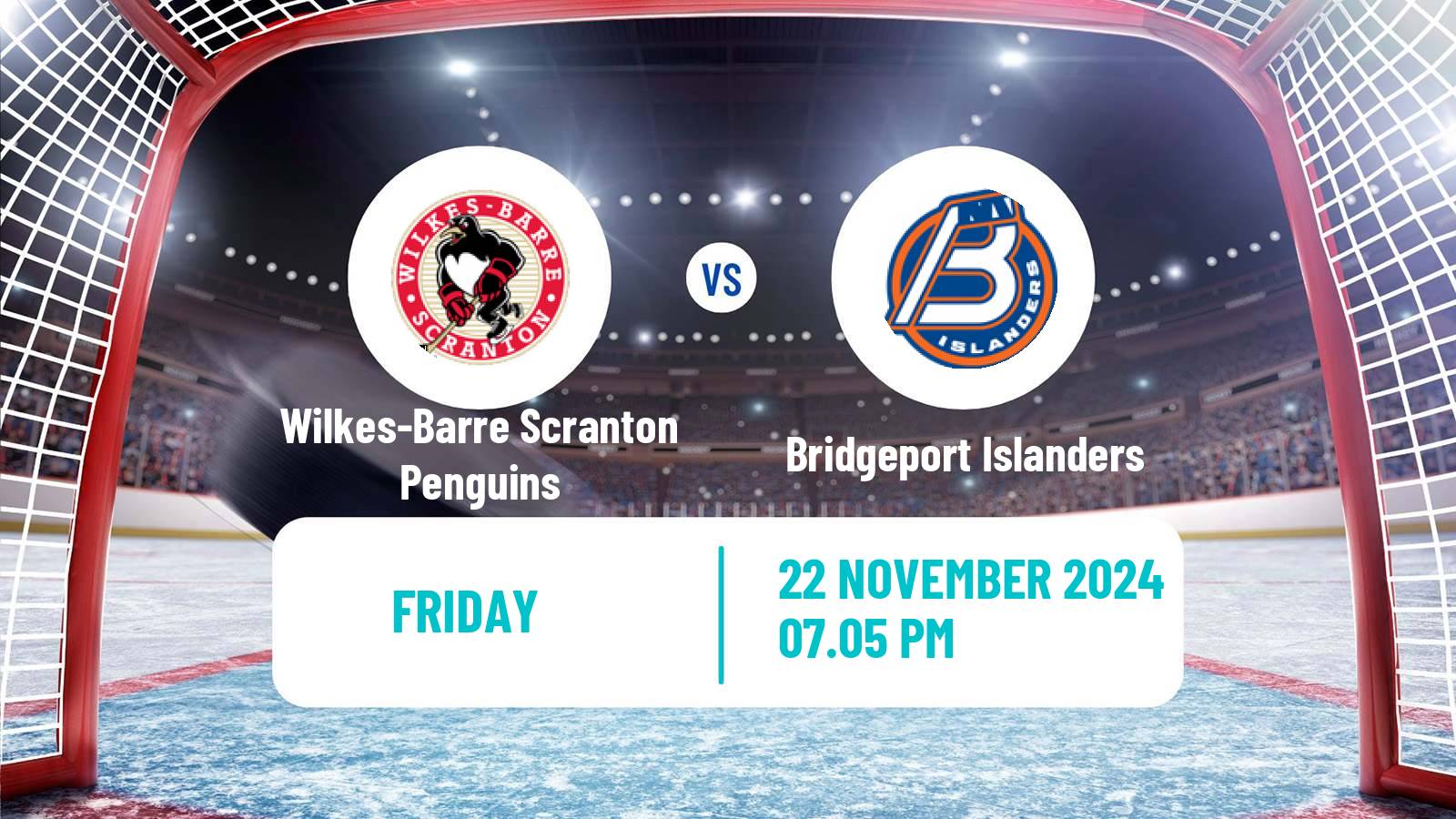 Hockey AHL Wilkes-Barre Scranton Penguins - Bridgeport Islanders