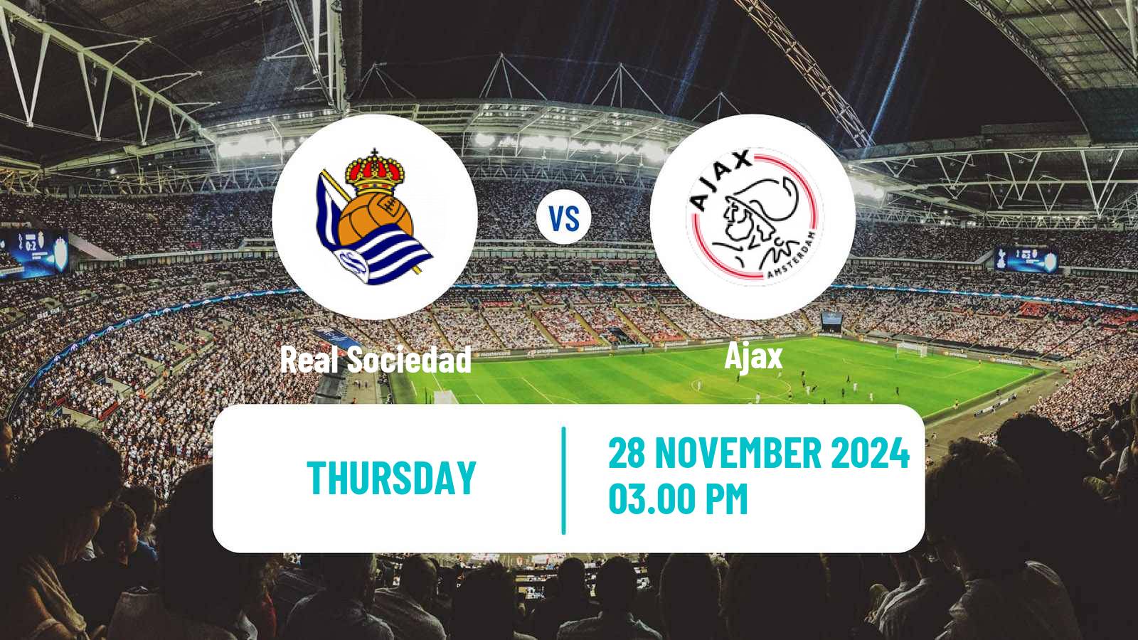 Soccer UEFA Europa League Real Sociedad - Ajax