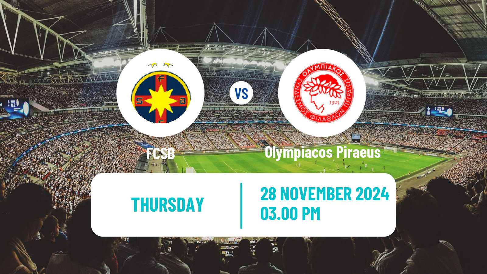 Soccer UEFA Europa League FCSB - Olympiacos Piraeus