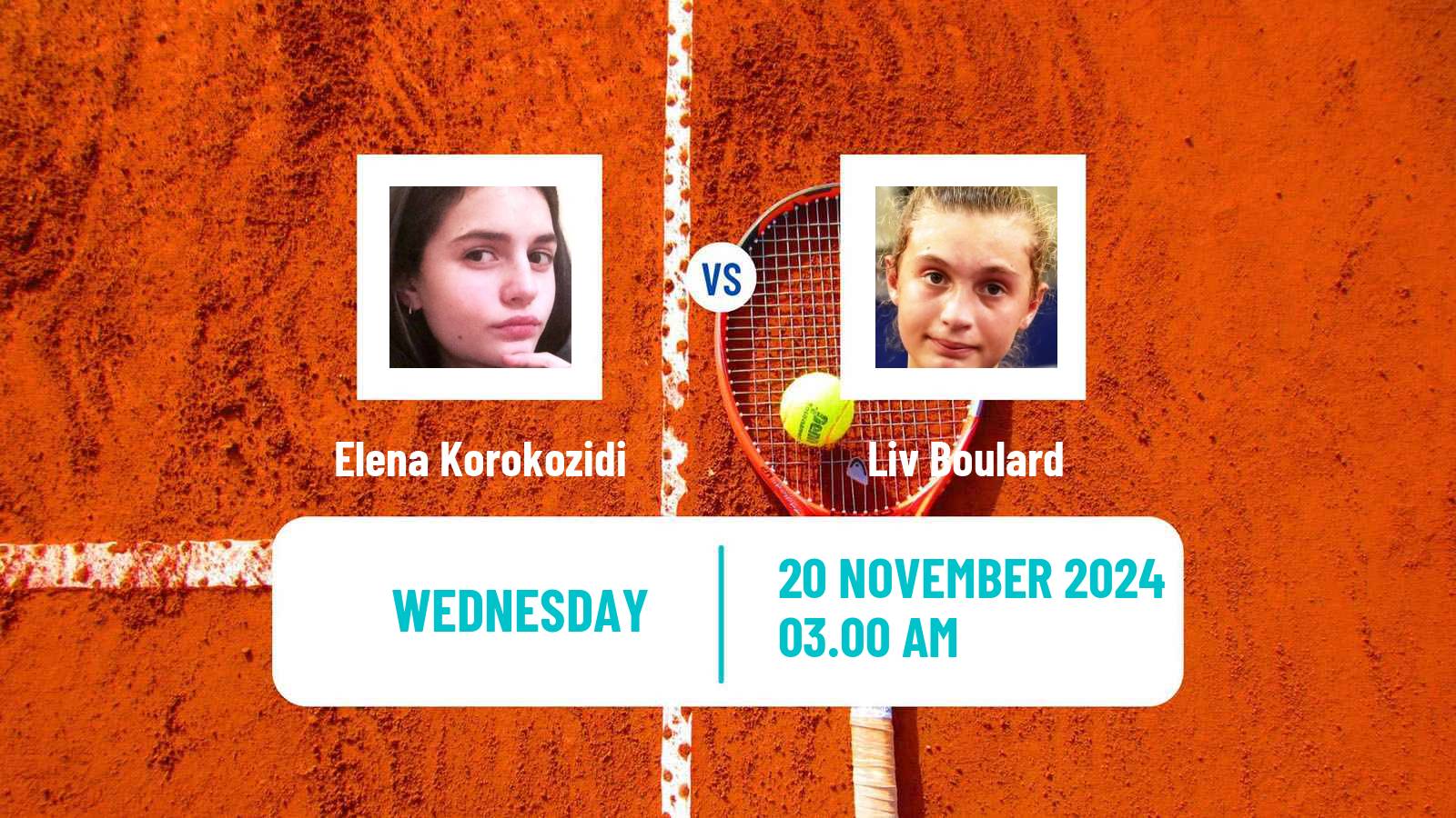 Tennis ITF W15 Heraklion 8 Women Elena Korokozidi - Liv Boulard