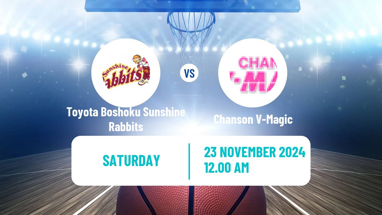 Basketball Japan W League Basketball Toyota Boshoku Sunshine Rabbits - Chanson V-Magic