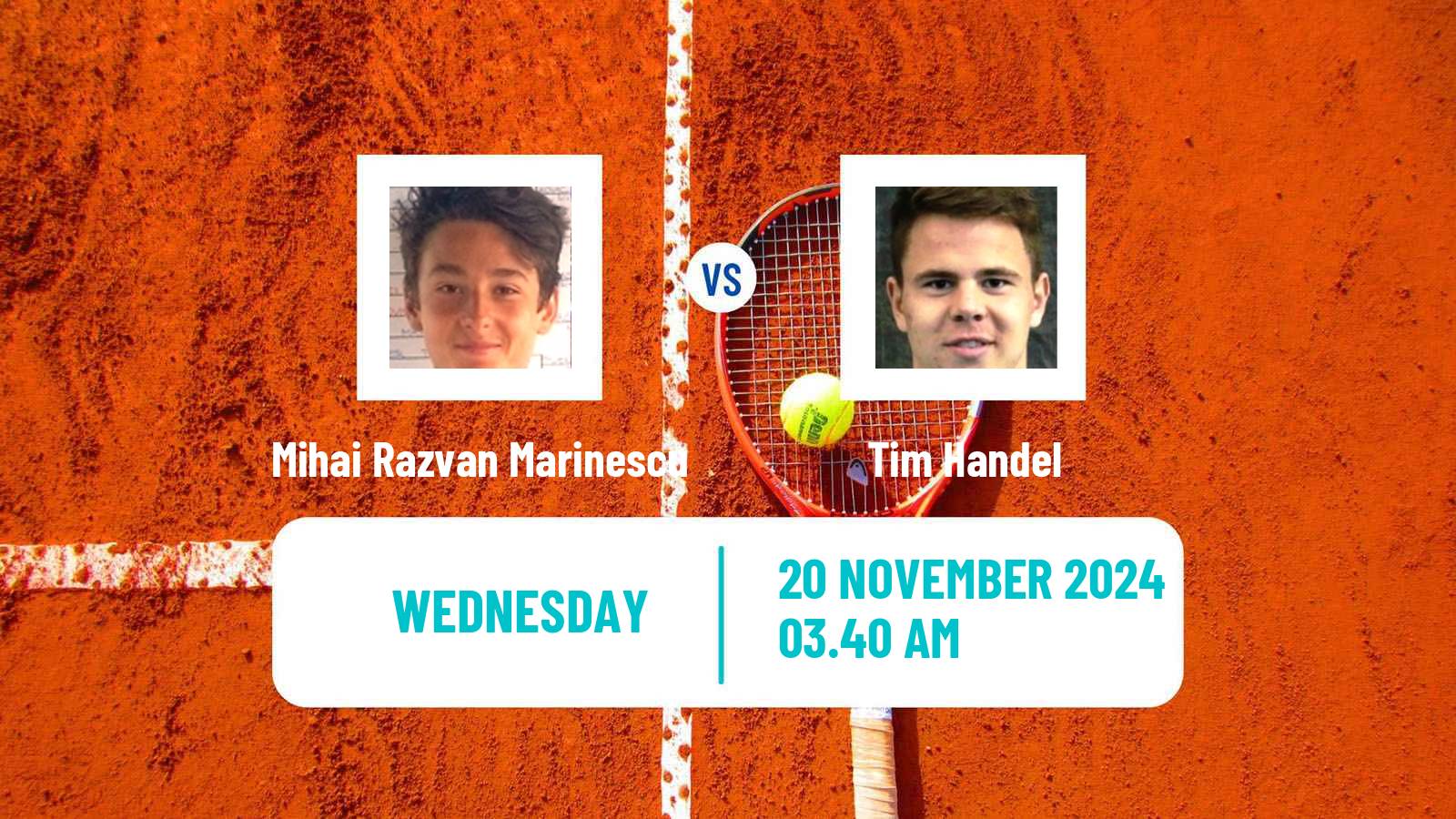 Tennis ITF M25 Antalya 5 Men Mihai Razvan Marinescu - Tim Handel