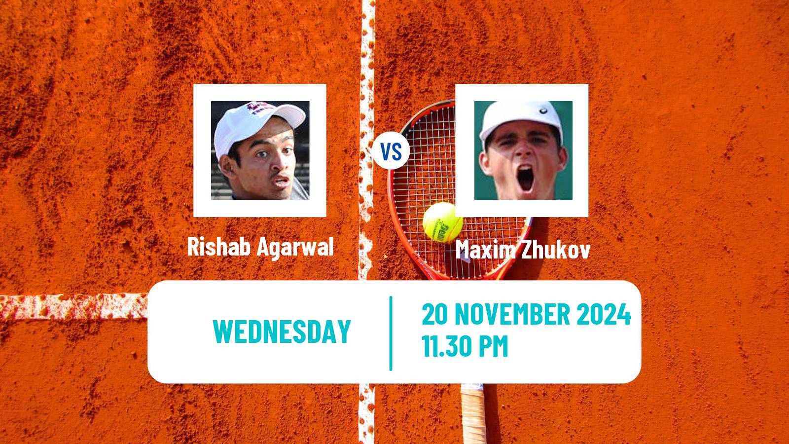 Tennis ITF M25 Kalaburagi Men Rishab Agarwal - Maxim Zhukov