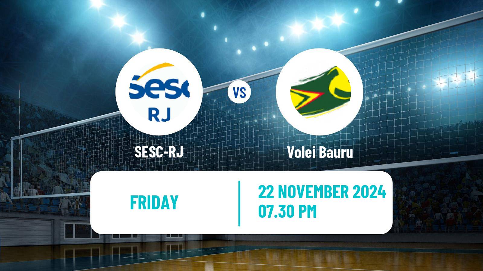 Volleyball Brazilian SuperLiga Volleyball Women SESC-RJ - Volei Bauru