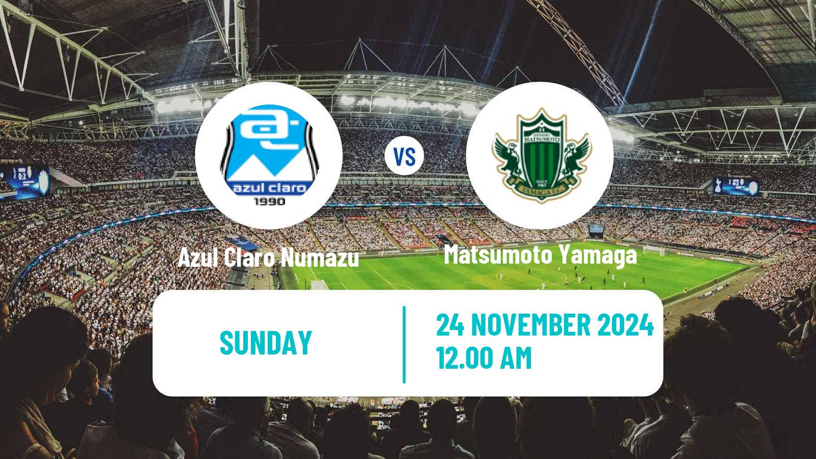 Soccer Japan J3 League Azul Claro Numazu - Matsumoto Yamaga