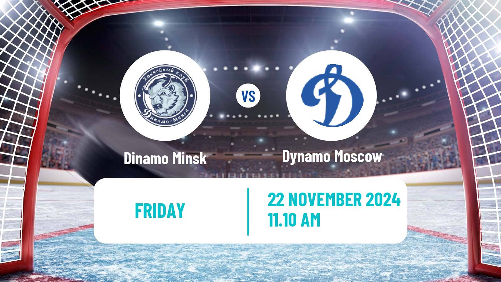 Hockey KHL Dinamo Minsk - Dynamo Moscow