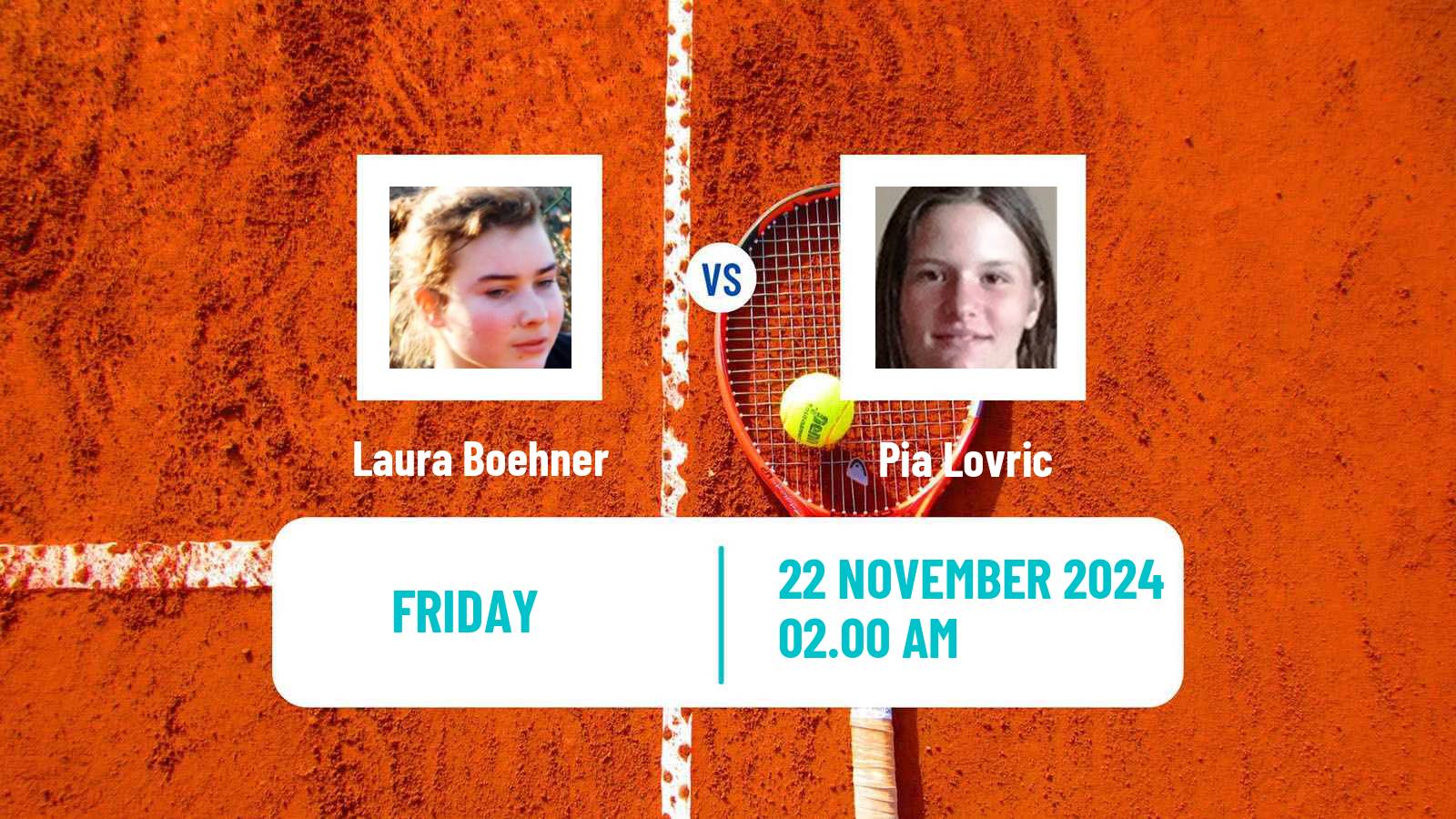 Tennis ITF W15 Antalya 17 Women Laura Boehner - Pia Lovric