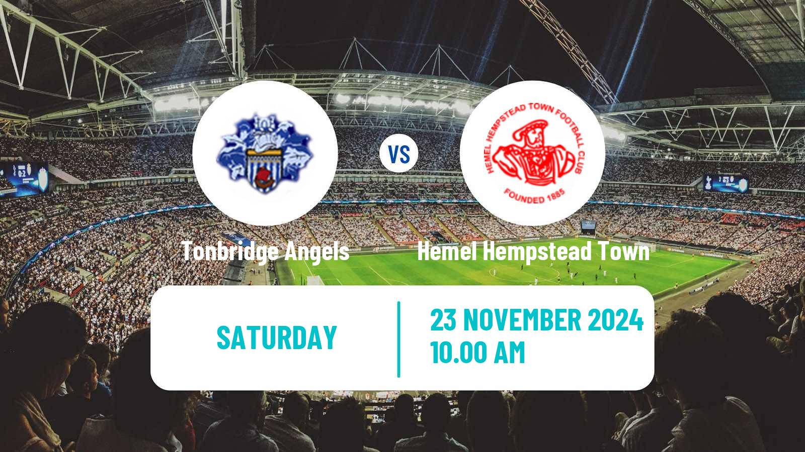 Soccer English National League South Tonbridge Angels - Hemel Hempstead Town