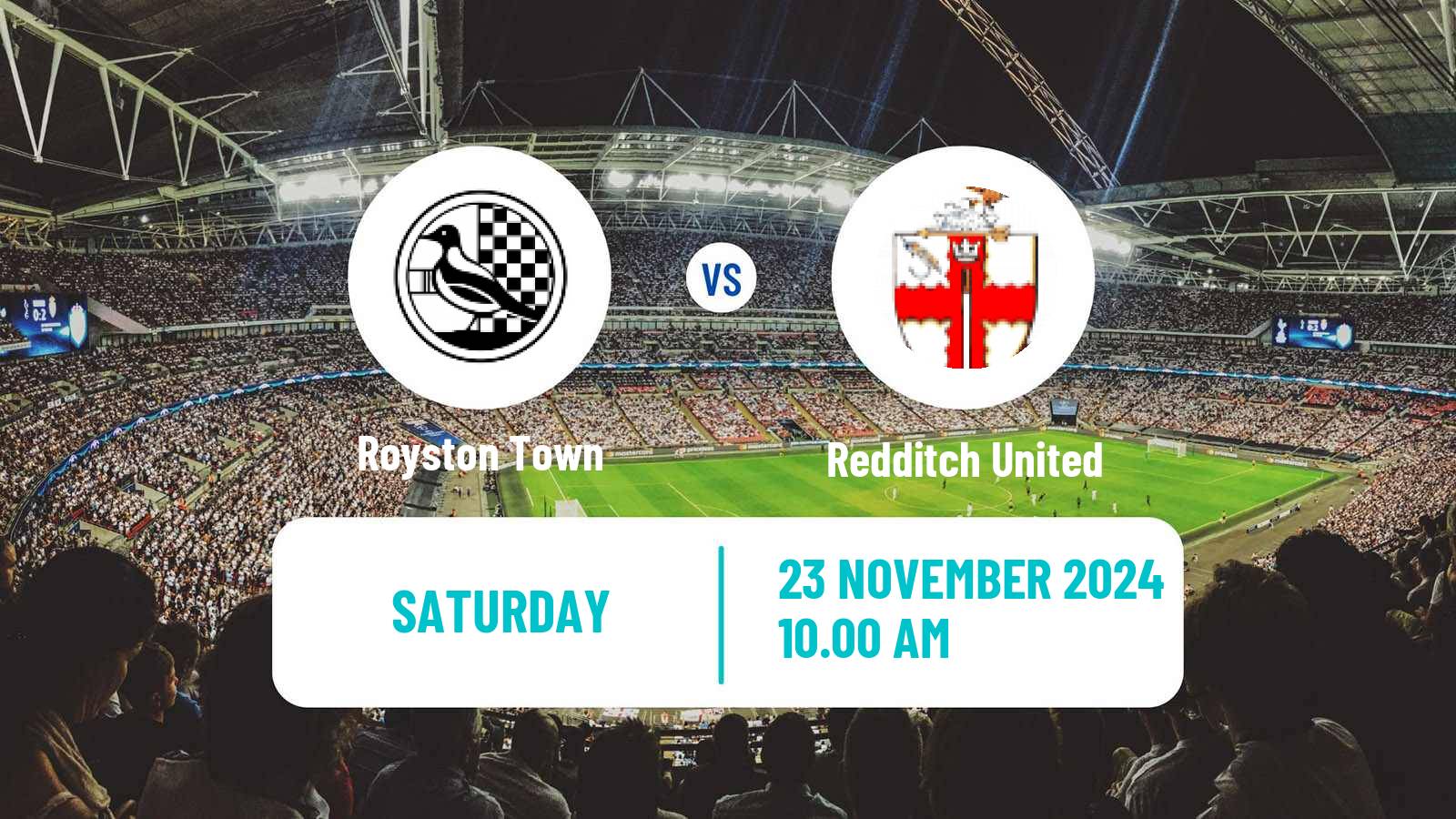 Soccer English Southern League Central Division Royston Town - Redditch United