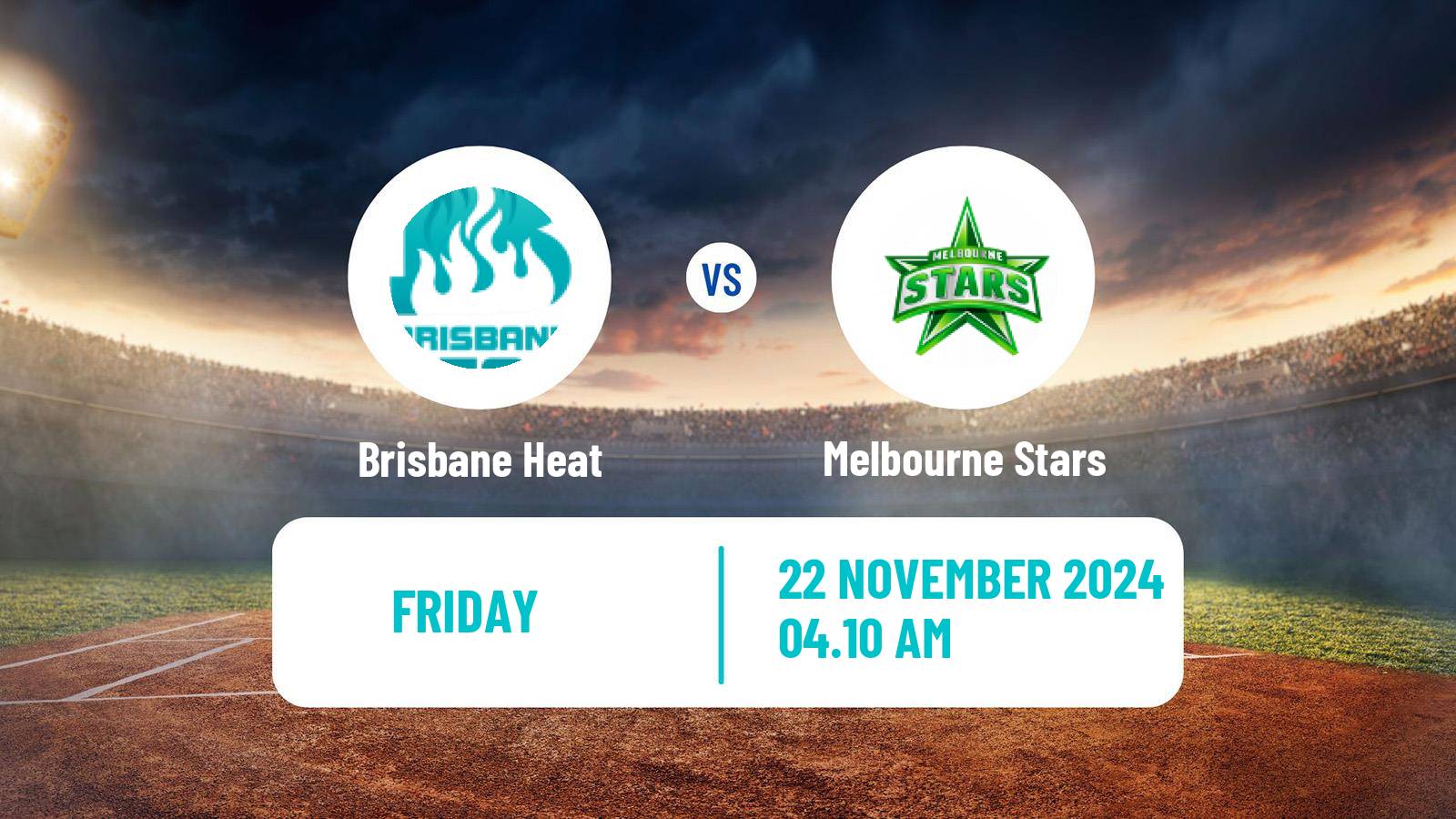 Cricket Australian Big Bash T20 Women Brisbane Heat - Melbourne Stars