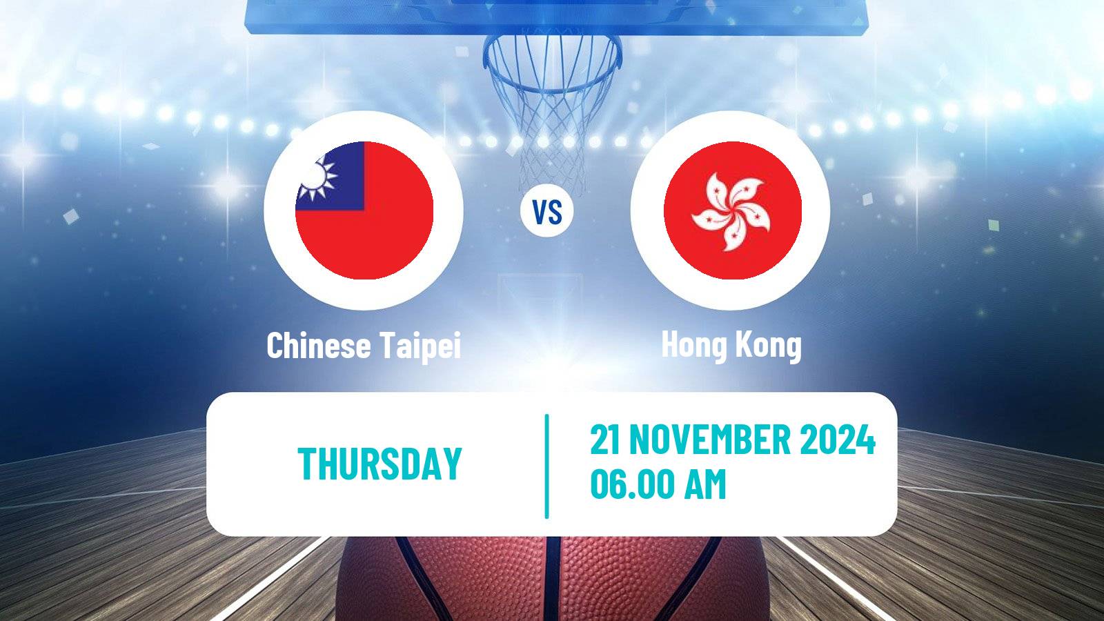 Basketball Asia Cup Basketball Chinese Taipei - Hong Kong