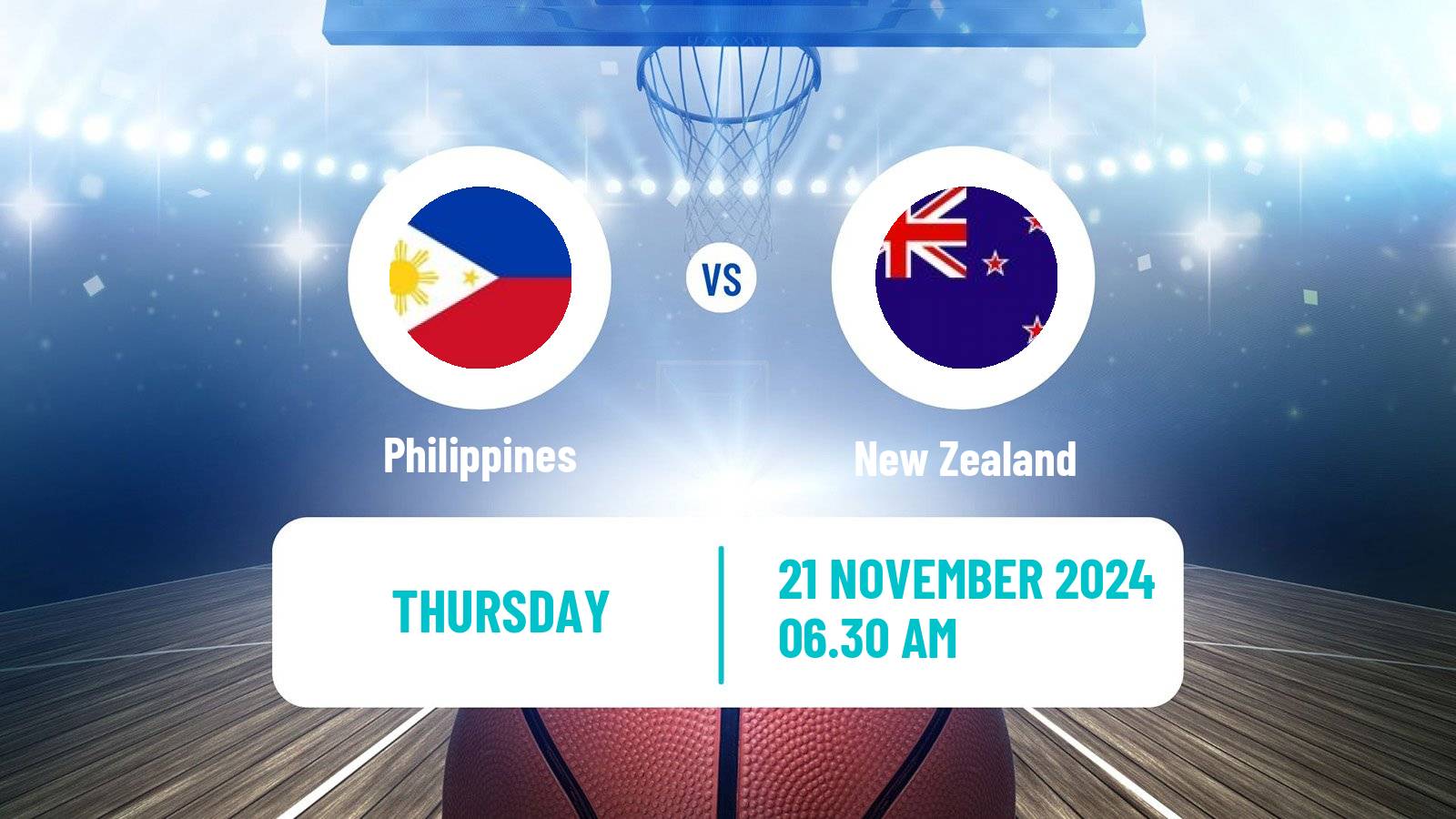 Basketball Asia Cup Basketball Philippines - New Zealand