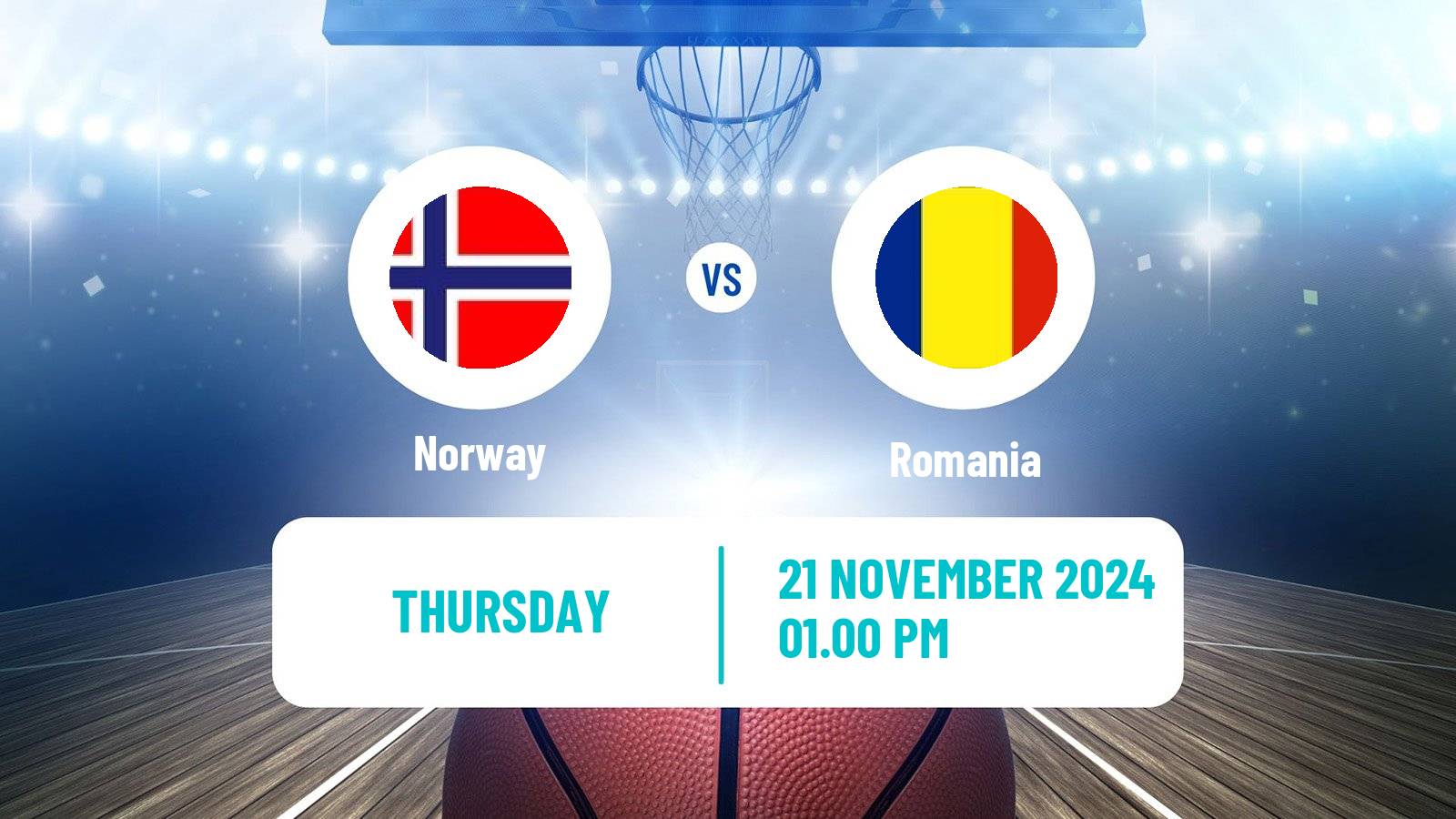 Basketball World Championship Basketball Norway - Romania