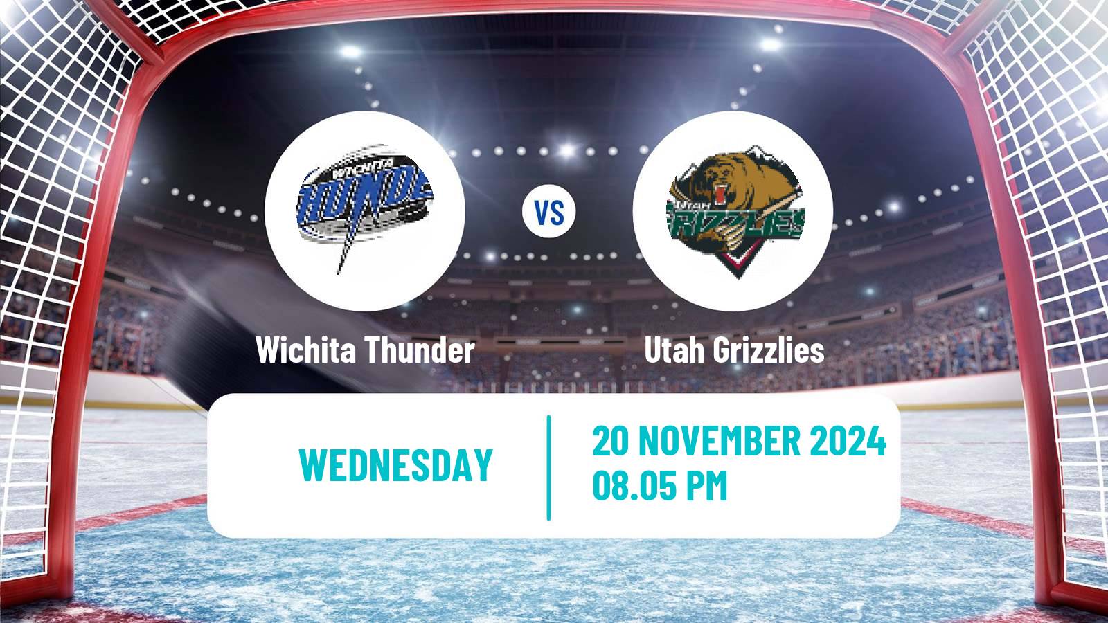 Hockey ECHL Wichita Thunder - Utah Grizzlies