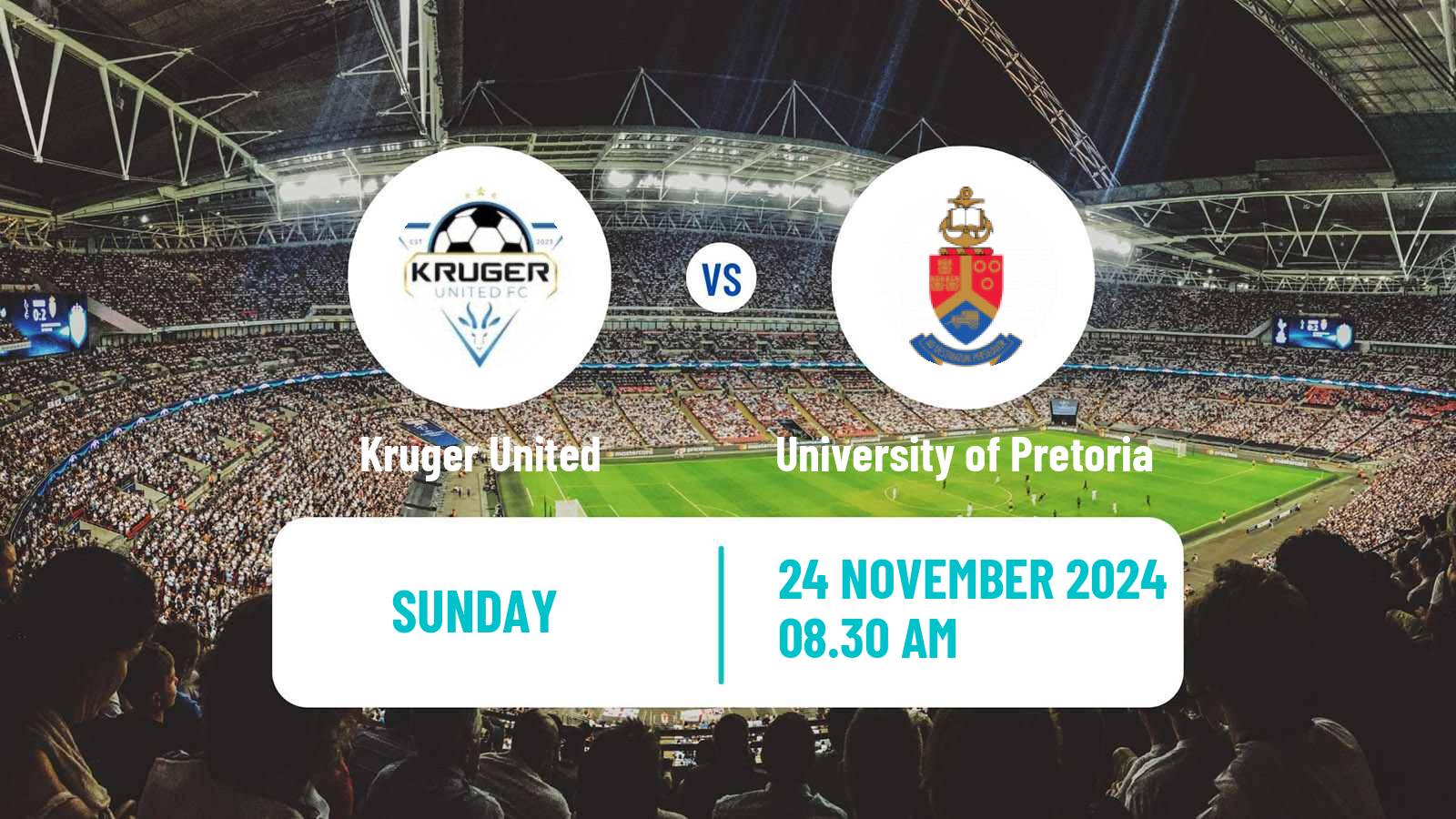 Soccer South African First Division Kruger United - University of Pretoria