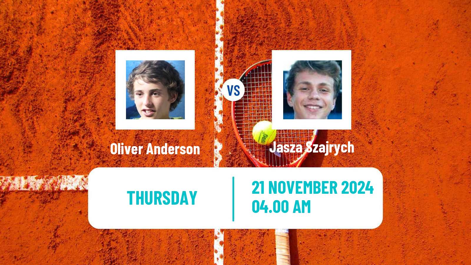 Tennis ITF M15 Luanda Men Oliver Anderson - Jasza Szajrych