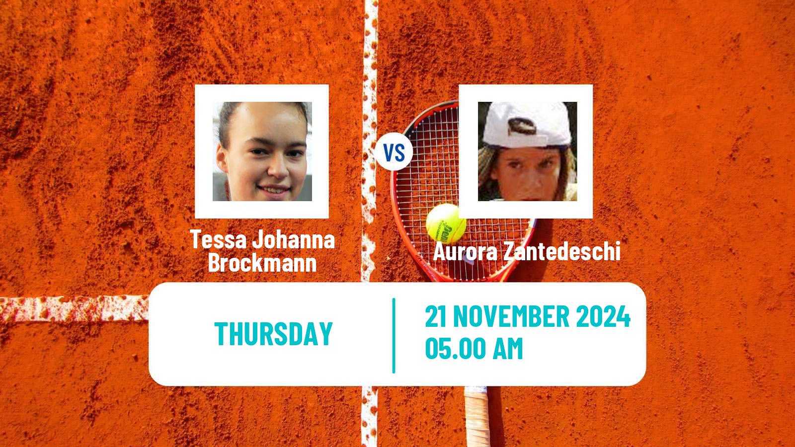 Tennis ITF W35 Lousada Women Tessa Johanna Brockmann - Aurora Zantedeschi