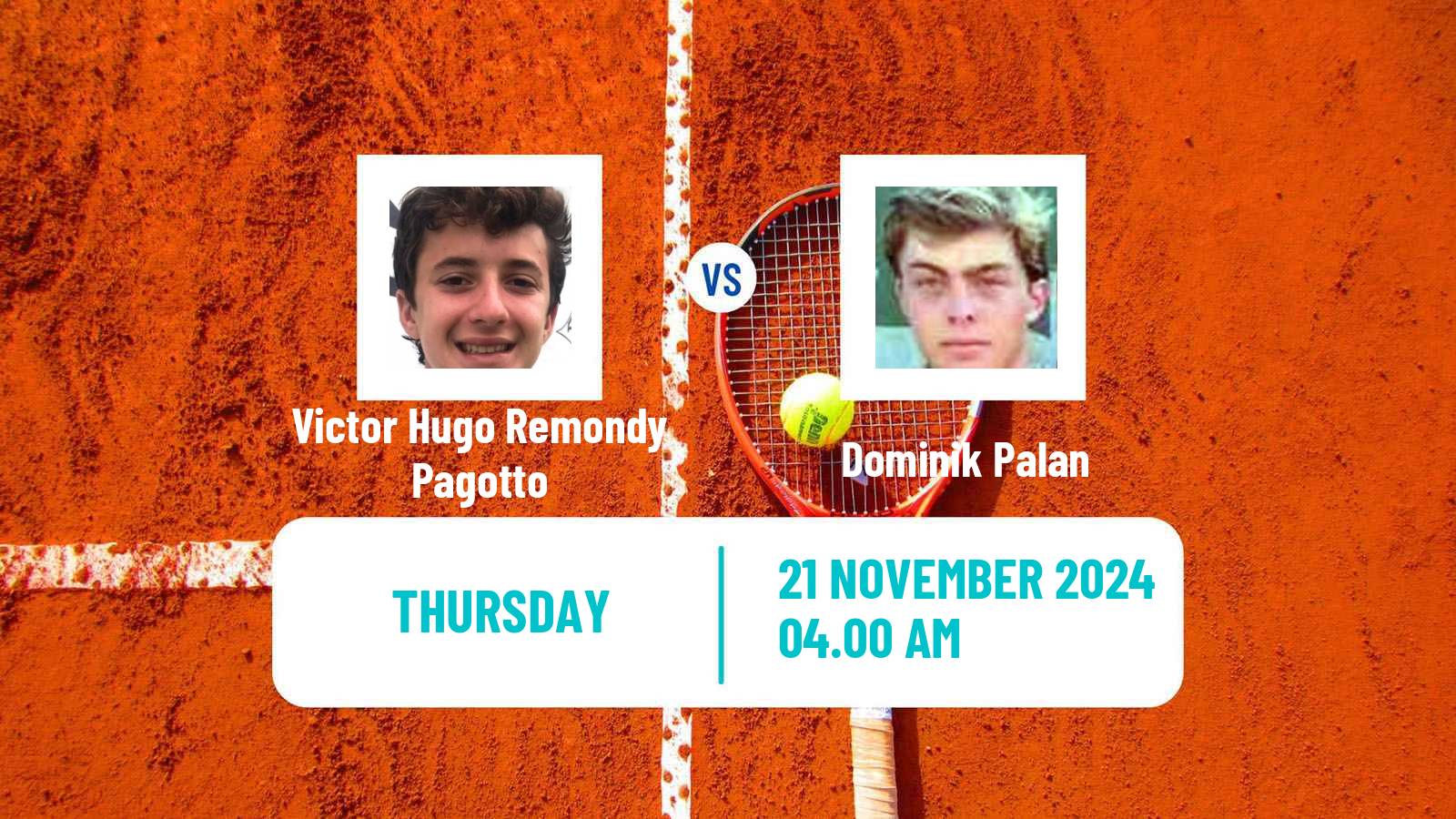 Tennis ITF M15 Luanda Men Victor Hugo Remondy Pagotto - Dominik Palan